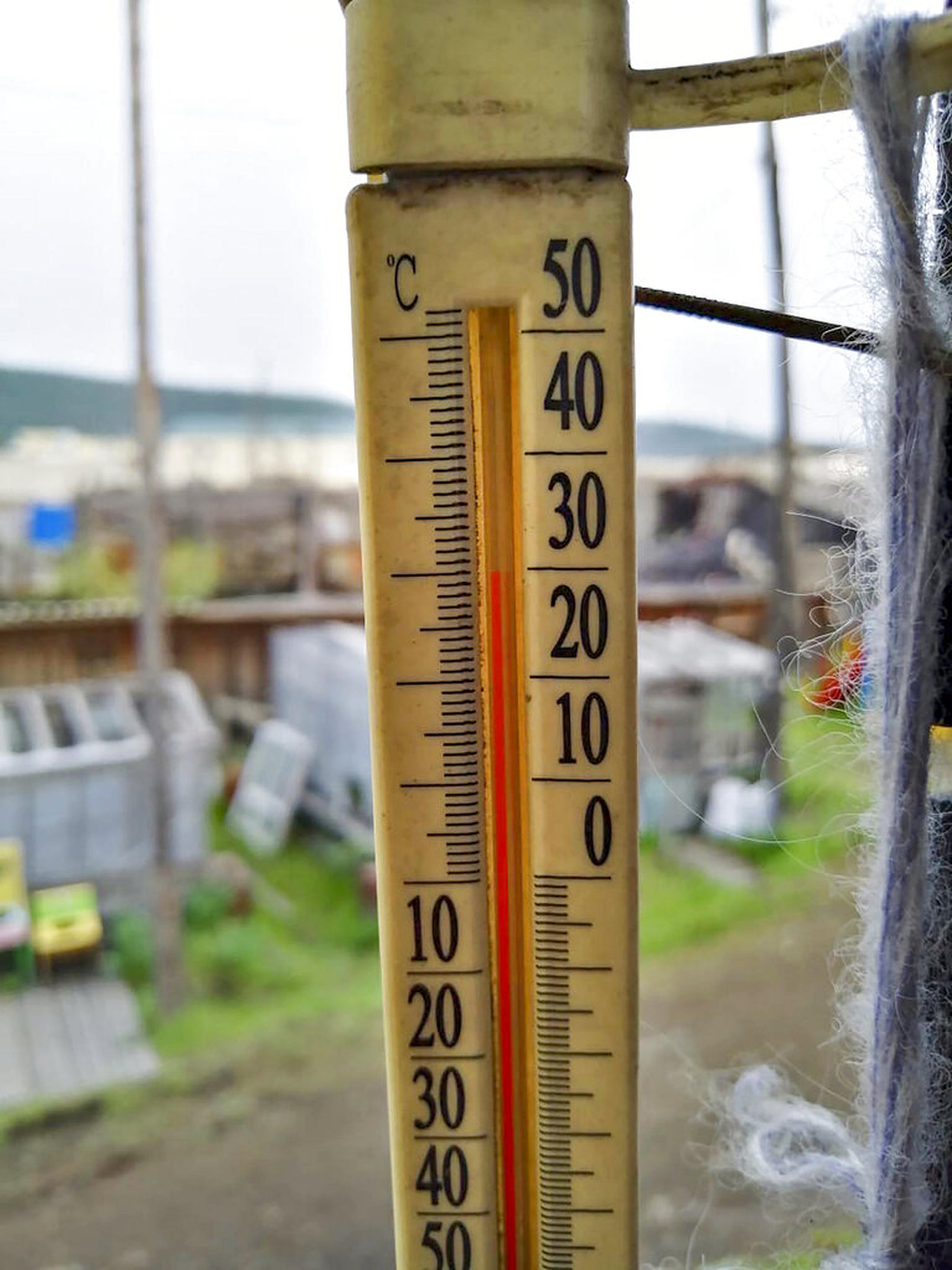 El termómetro en Verkhoyansk marcó 30 grados Celsius (86 grados Fahrenheit) el domingo, 21 de junio.