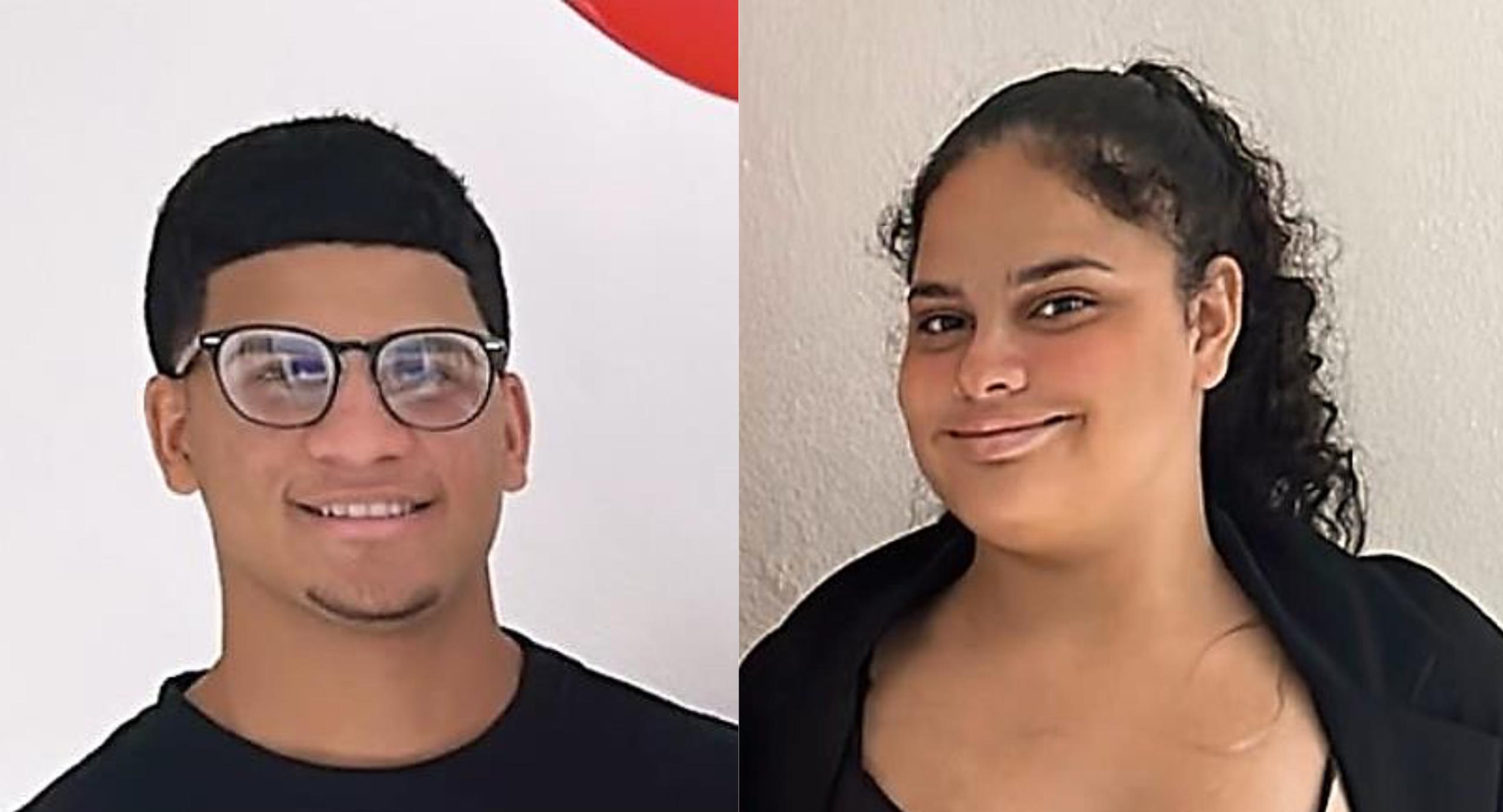 Yamil M. González Marrero, de 17 años, y Naiyelis González Marrero, de 16 años, los hermanos desaparecidos en San Juan.