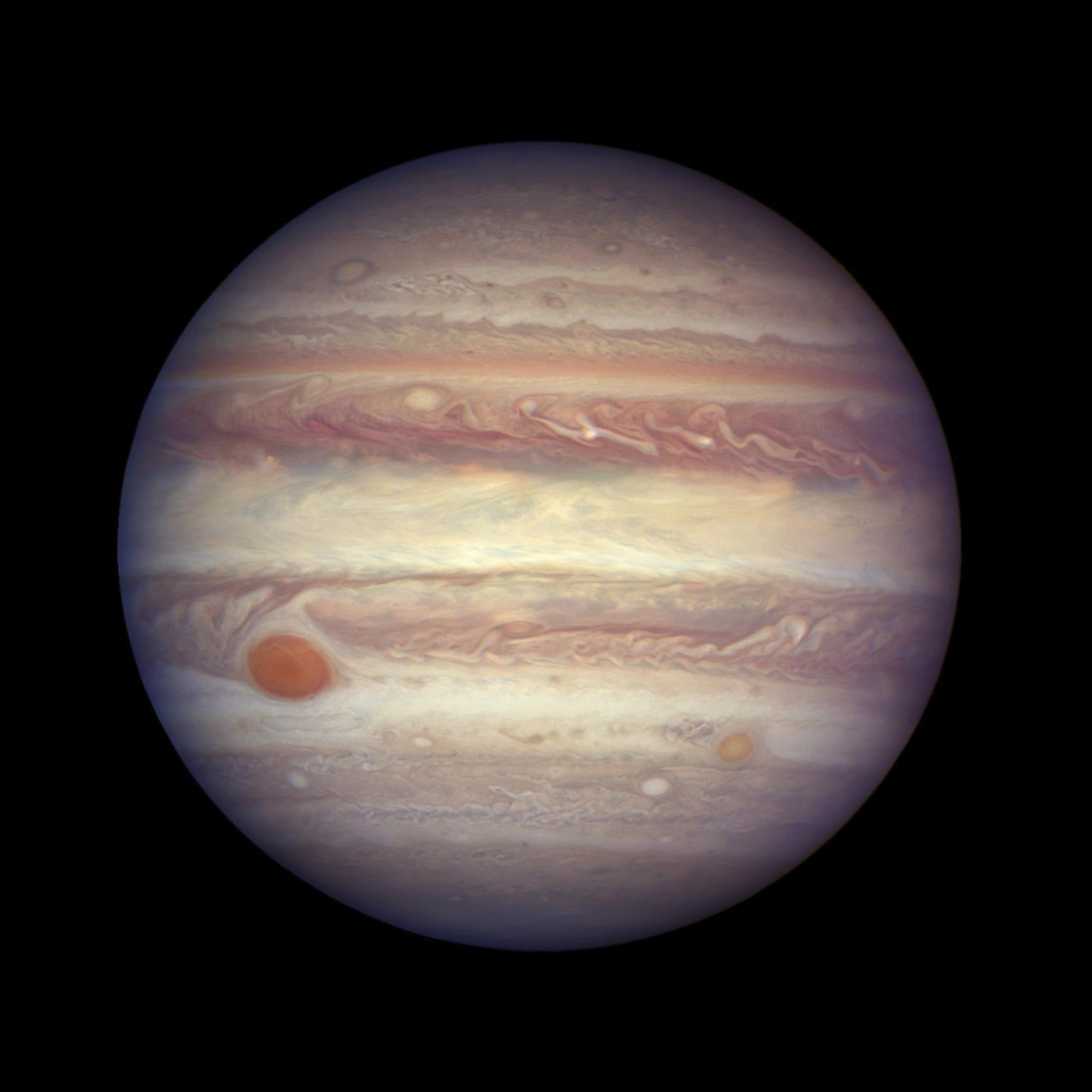 Imagen de Jupiter, que se encuentra a 670 millones de kilómetros de la Tierra. El asteroide interestelar comparte la órbita con este planeta. (AP)