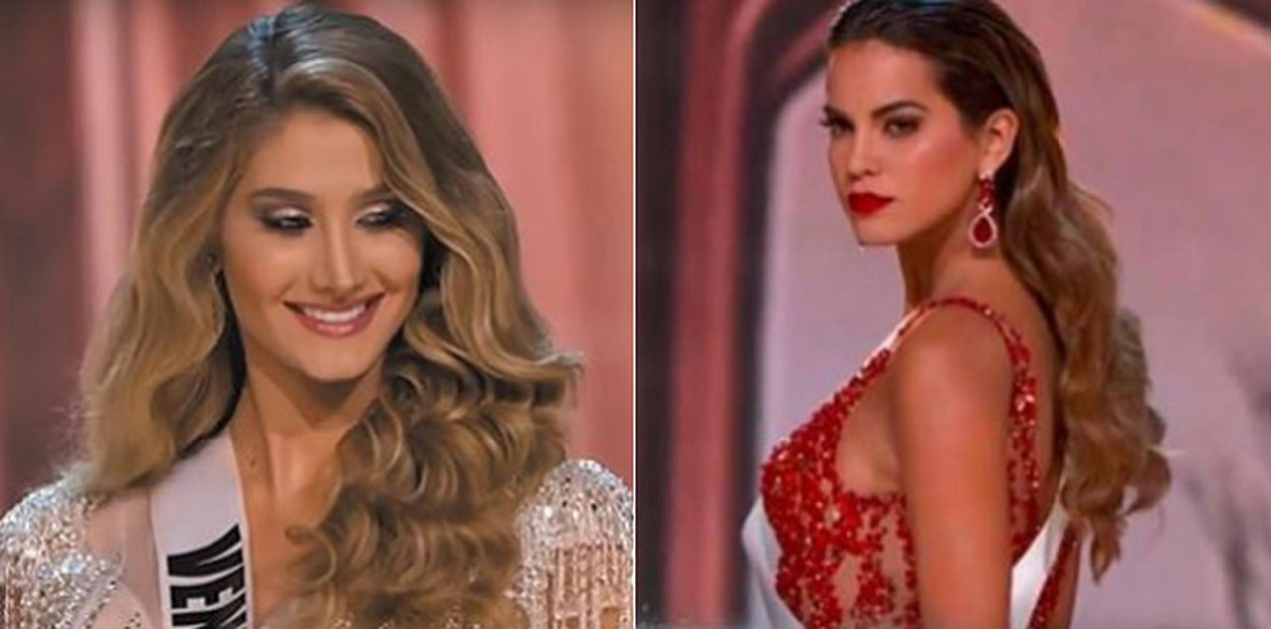 Al parecer, Valeria Piazza esperaba que la Miss Venezuela le ofrezca disculpas por lo ocurrido, pero esta pasó directamente, casi sin prestarle atención. (Montaje)
