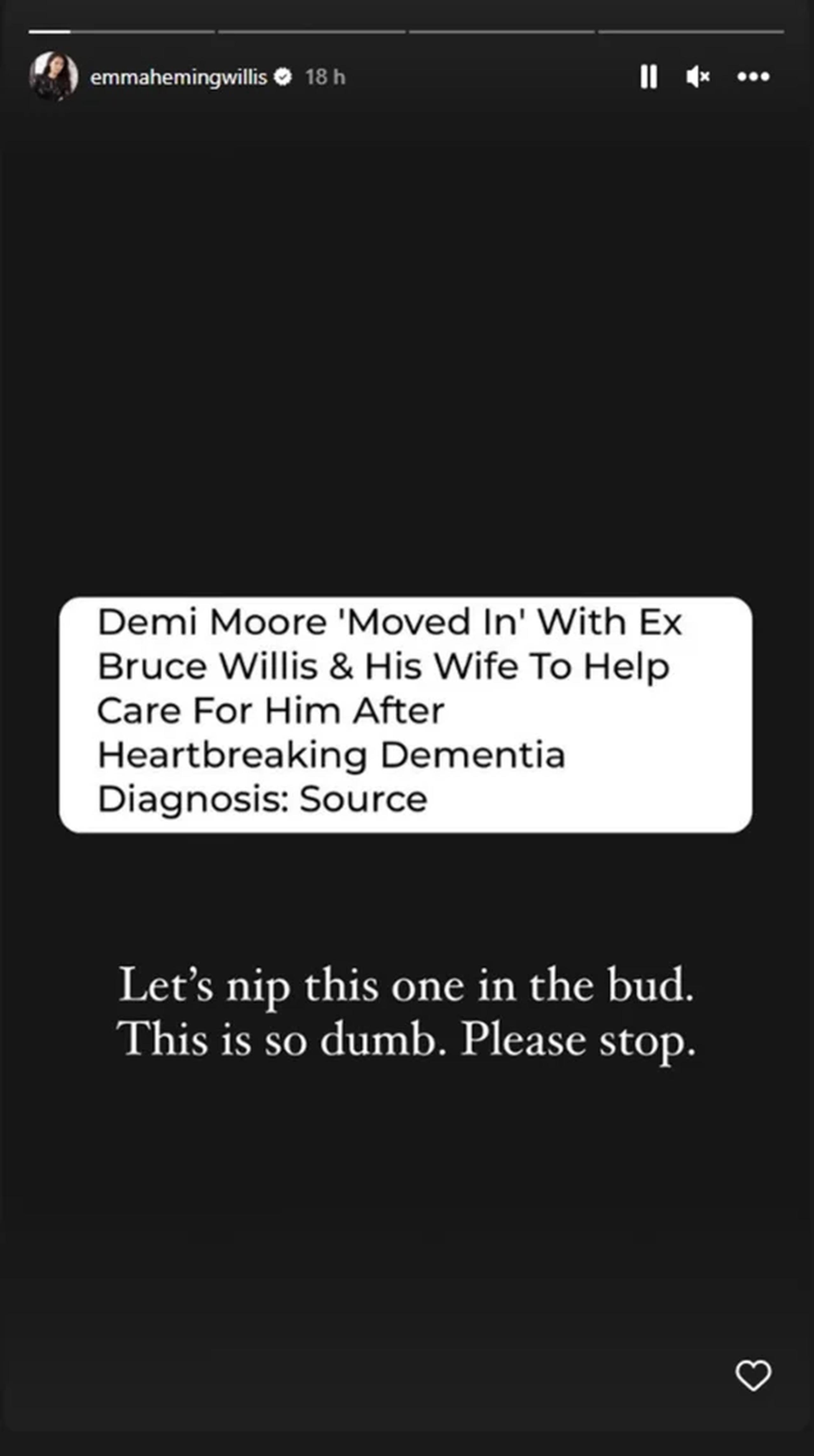 Emma Heming arremetió con la prensa tras reportar que Demi Moore, exesposa de Bruce Willis, reside con ellos tras su diagnóstico de salud.