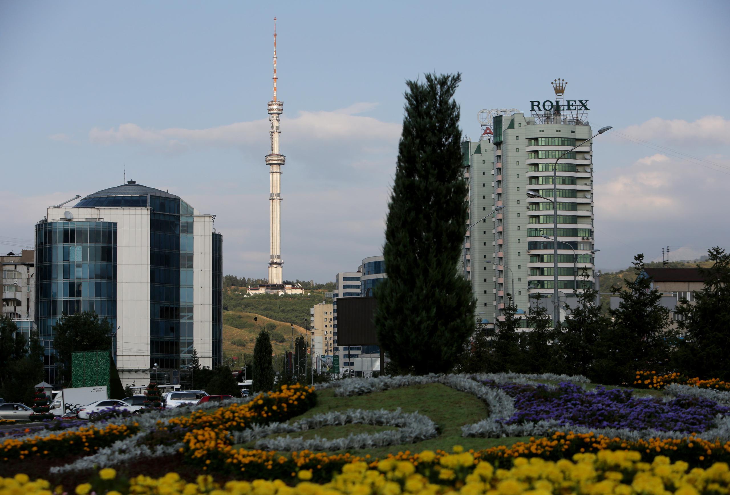 Vista de la ciudad de Almaty en Kazajistán