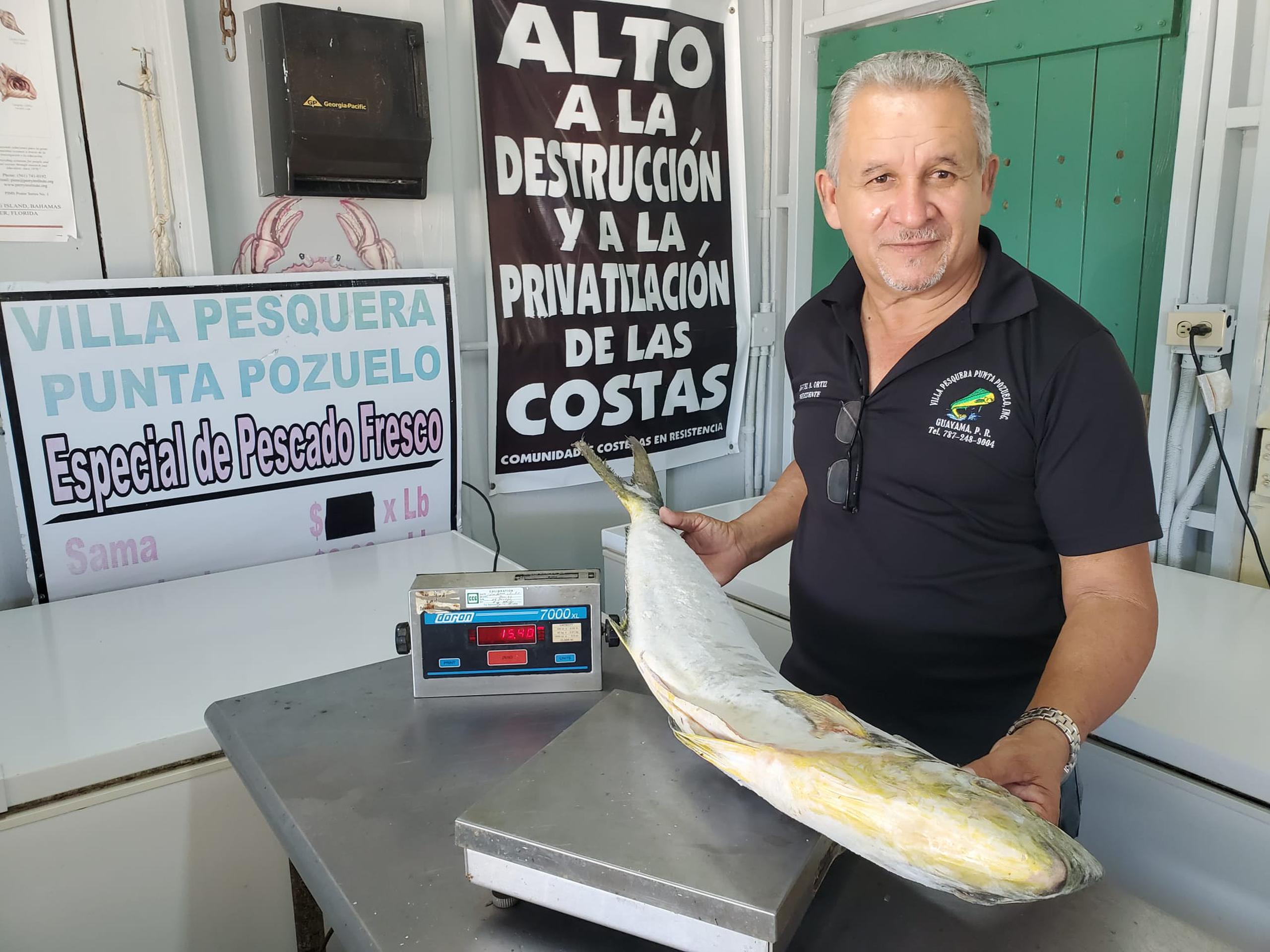 Miguel Ortiz Serrano, pescador y presidente de la Federación de Pescadores Comerciales de Puerto Rico, explicó los problemas que enfrentan últimamente los pescadores por los efectos del clima.