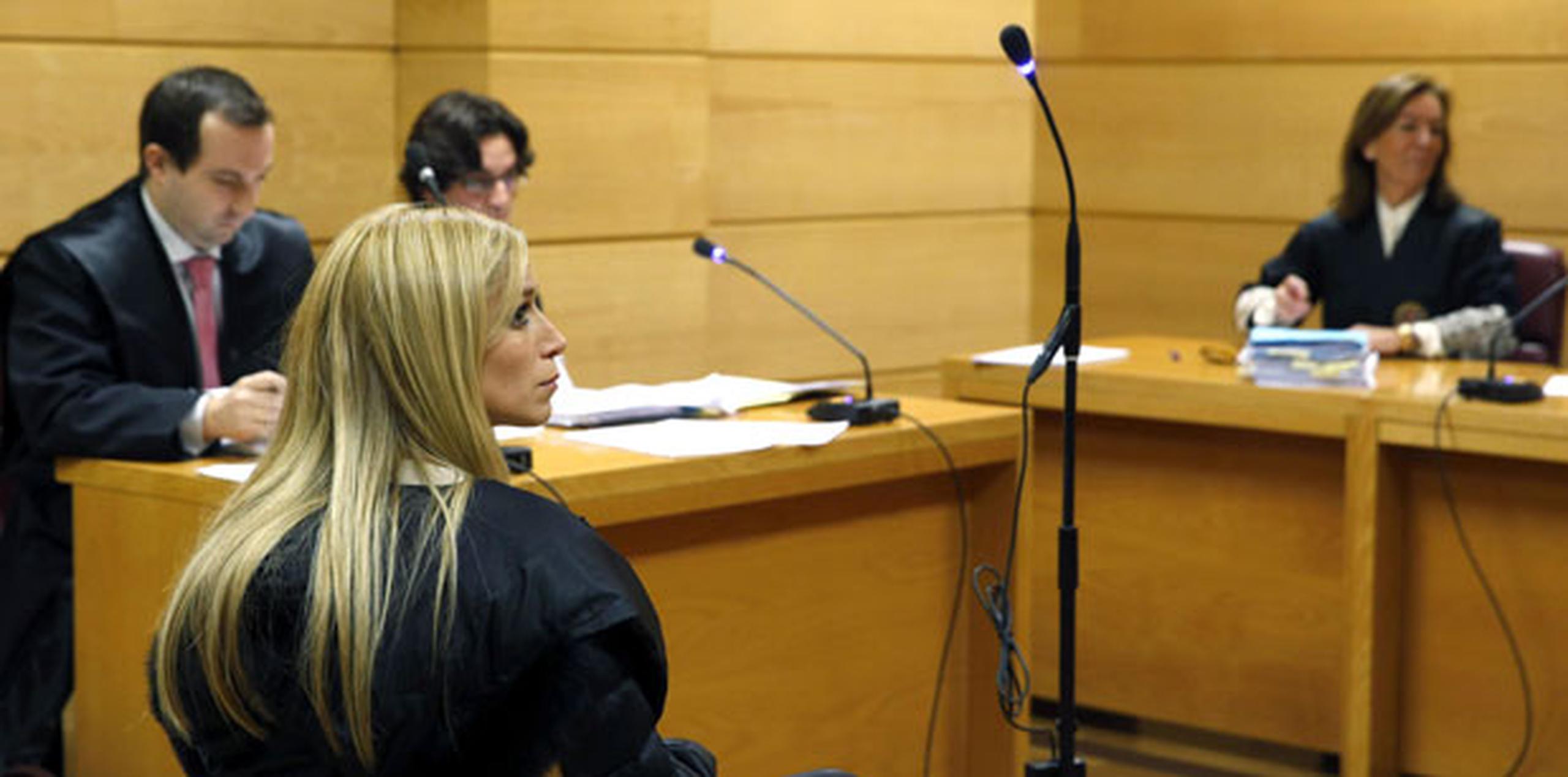 Vázquez compareció hoy a la vista de extradición en España. (AP Photo/Javier Lizon, Pool)