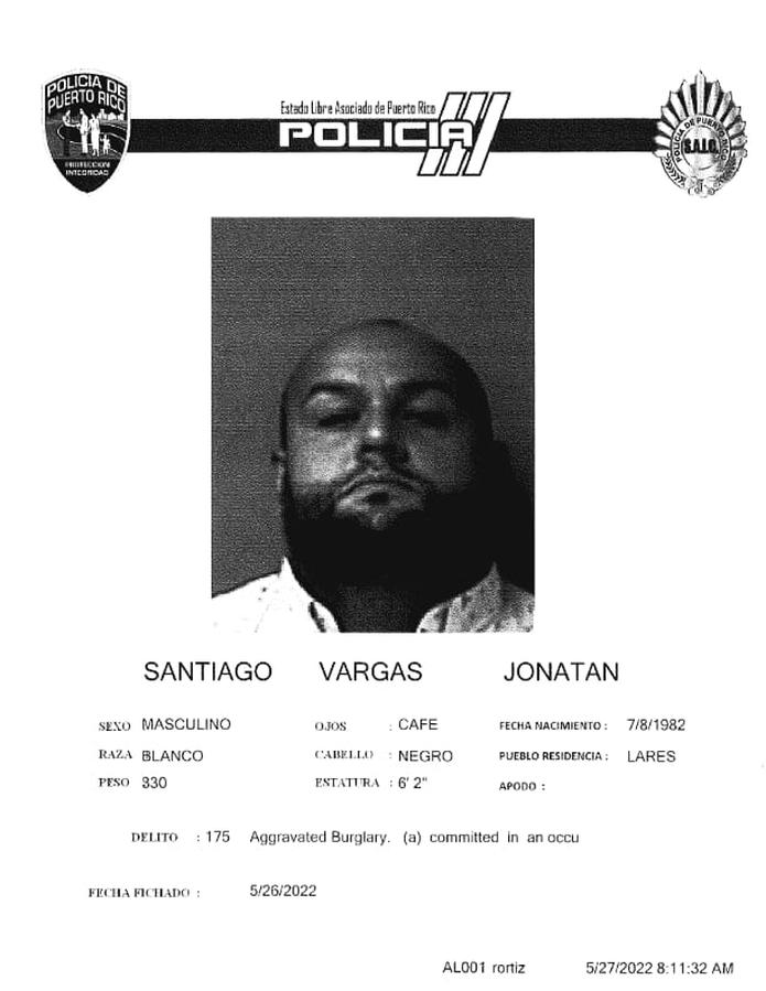 Jonathan Santiago Vargas fue acusado por apropiarse de insulina del centro de salud donde laboraba como mensajero.