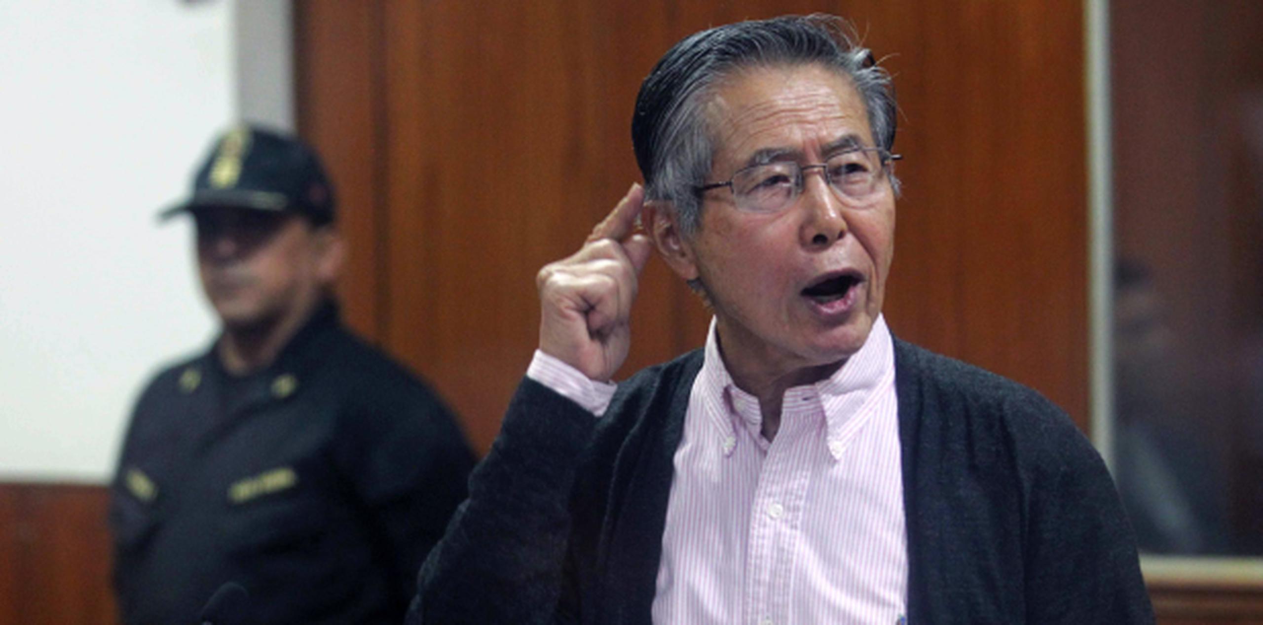 En 2009 Fujimori fue condenado por el asesinato y lesiones graves de 25 personas así como por el secuestro agravado de otras dos personas a manos de un grupo de militares que actuaron bajo su conocimiento. (EFE / Ernesto Arias)