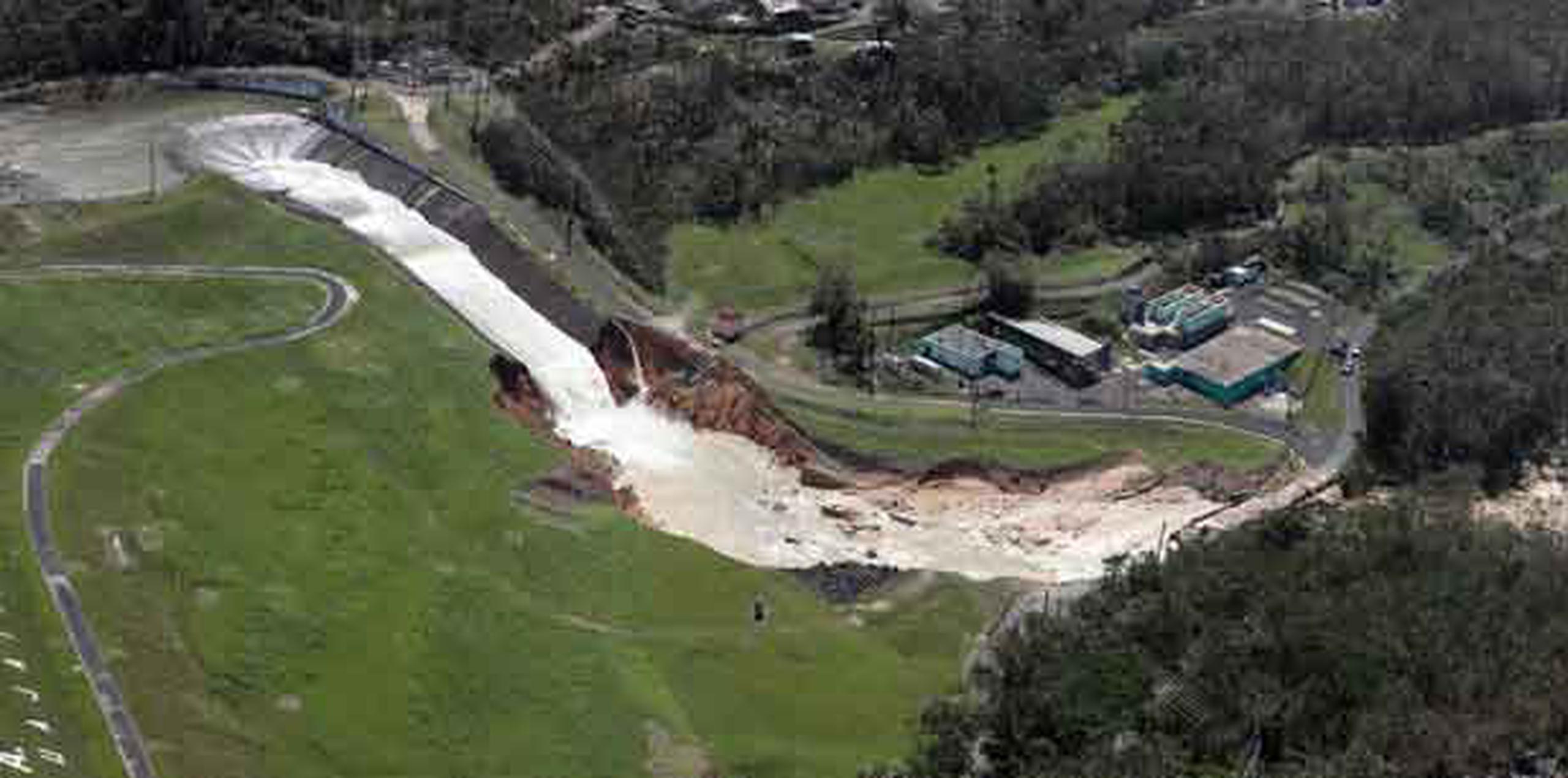 La represa, tras una inspección, tiene una rotura de 24 pulgadas. (david.villafane@gfrmedia.com)