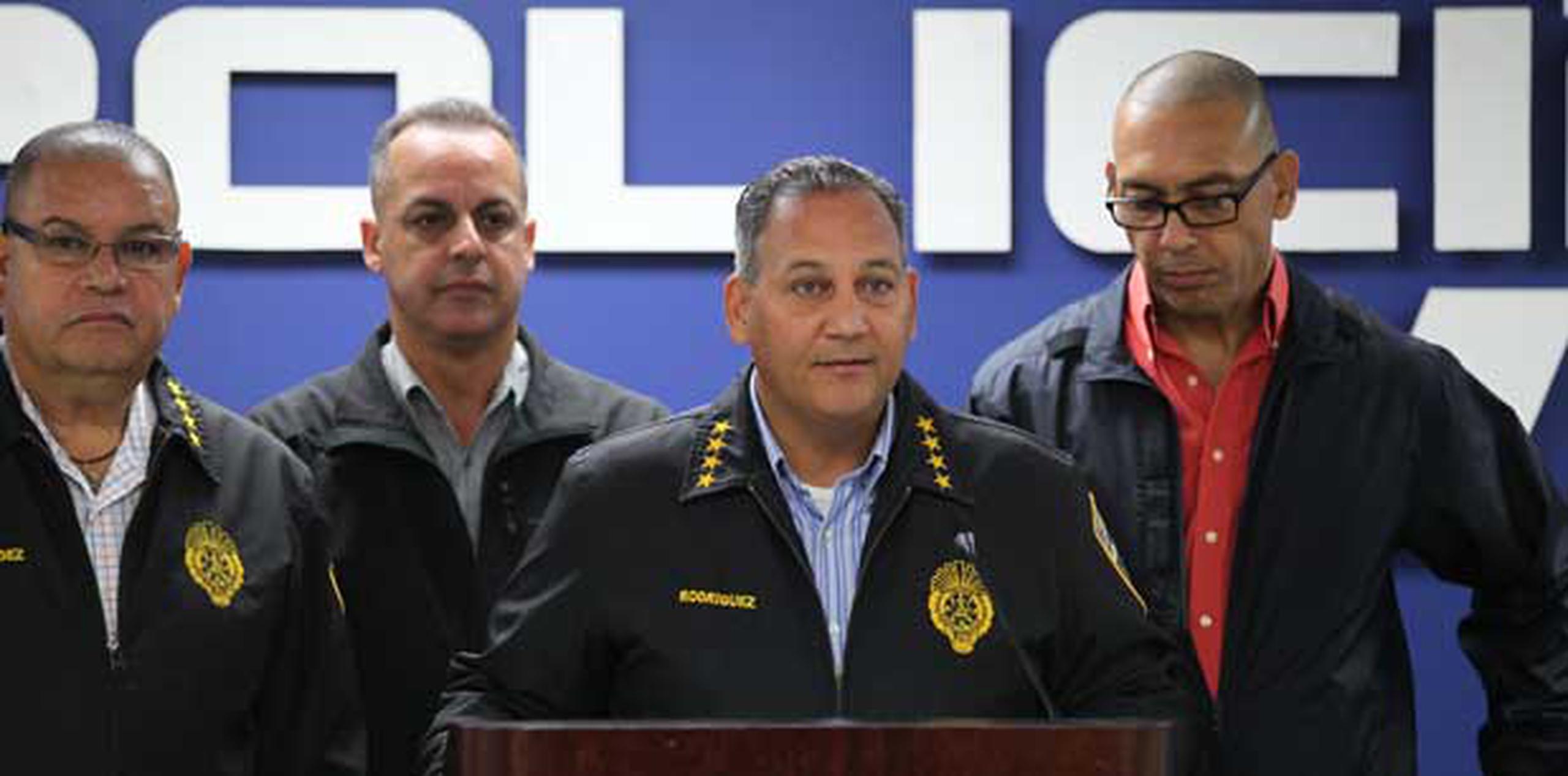 El superintendente asociado de la Policía, Juan Rodríguez Dávila, ofreció una conferencia de prensa hoy para hablar del plan de seguridad de esta época festiva. (alex.figueroa@gfrmedia.com)