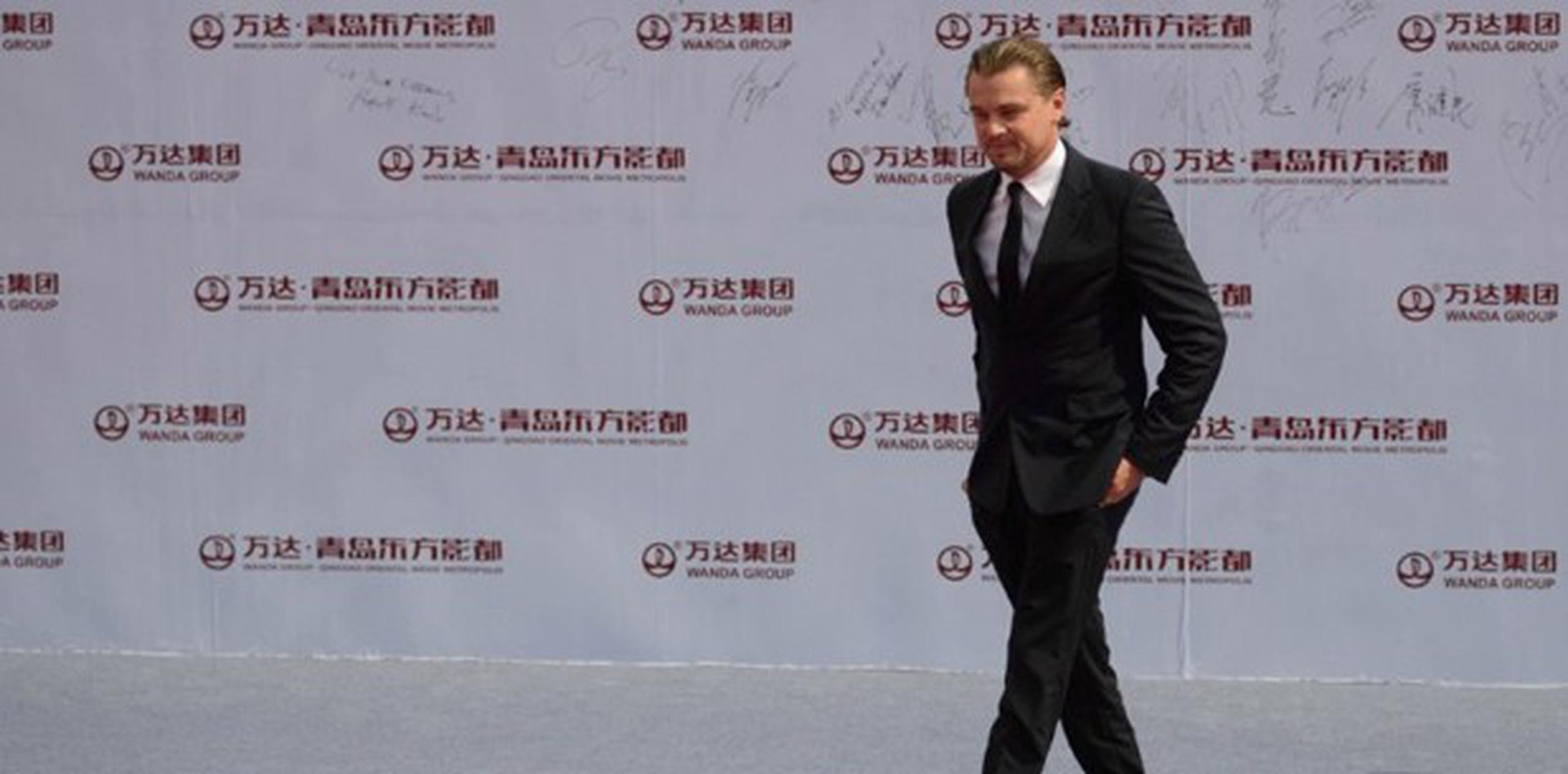 La presentación de la compañía Dalian Wanda Group incluyó una alfombra roja con la presencia de estrellas como Leonardo DiCapio. (AP)