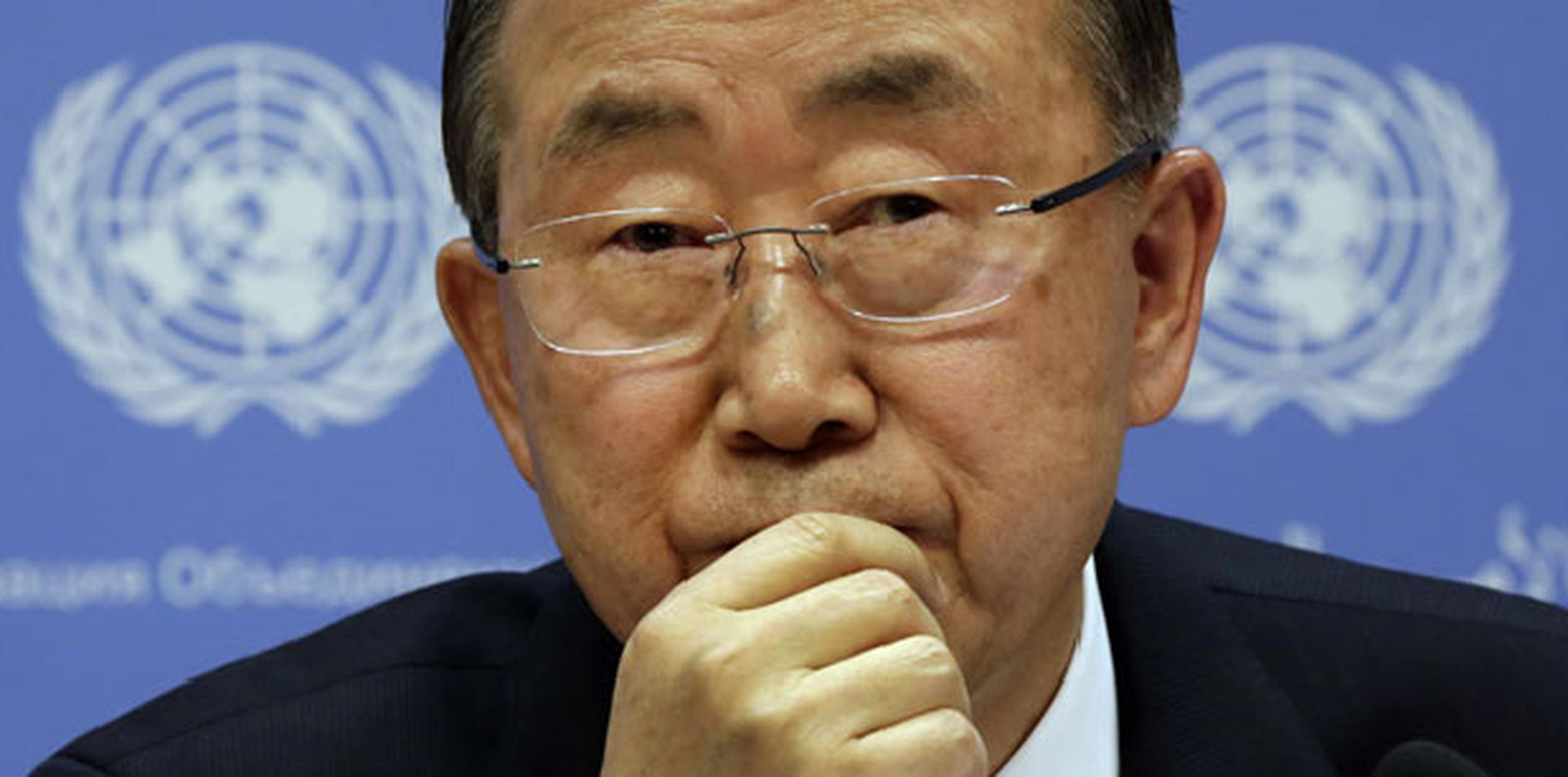 La crisis del ébola en el África occidental promete ser también uno de los platos fuertes de las reuniones multilaterales de los próximos días. En la foto, Ban Ki-moon, secretario general de la ONU. (AP)