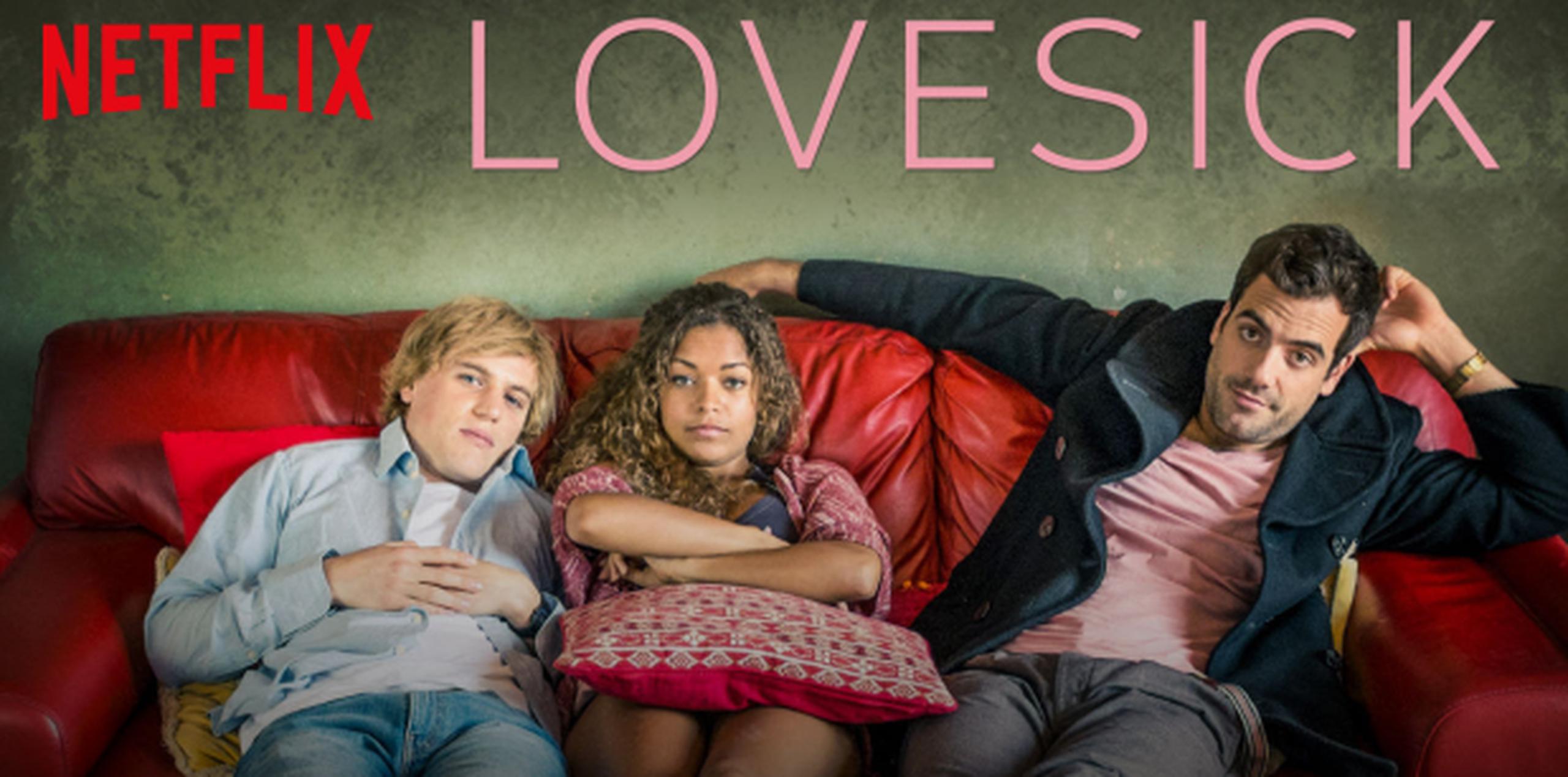 Johnny Flynn, Antonia Thomas, y Daniel Ings, protagonistas de Lovesick. (Foto/Netflix)