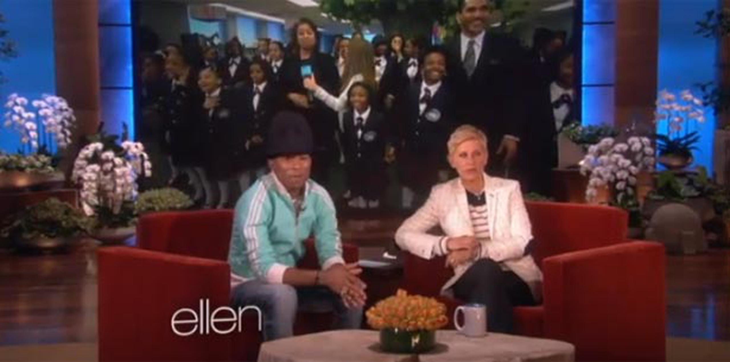 La sorpresa ocurrió hoy en el programa "The Ellen DeGeneres Show". (YouTube)