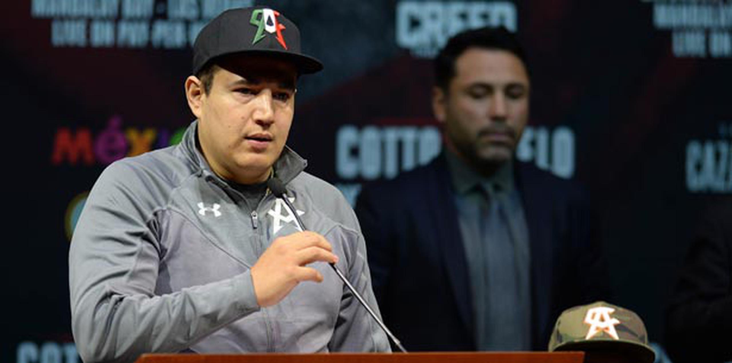 Eddie Reynoso reveló que tiene la intención de mantener activo a Álvarez en 155 libras, o bajar a 154 en caso de alguna pelea atractiva. (ana.abruna@gfrmedia.com)