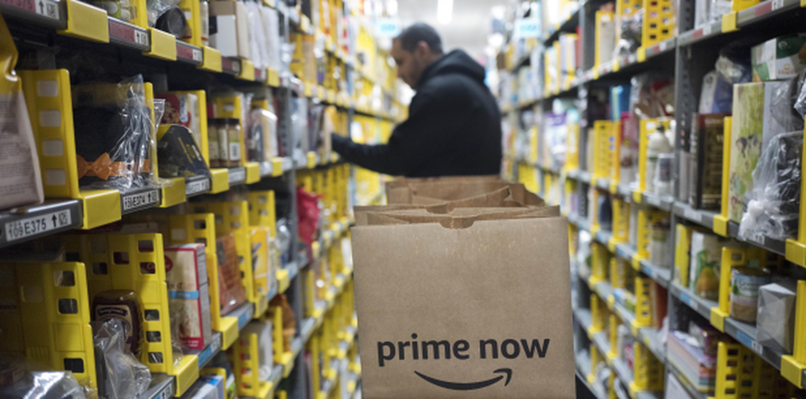Las labores en un almacén de Amazon Prime en Nueva York (AP / Mark Lennihan)
