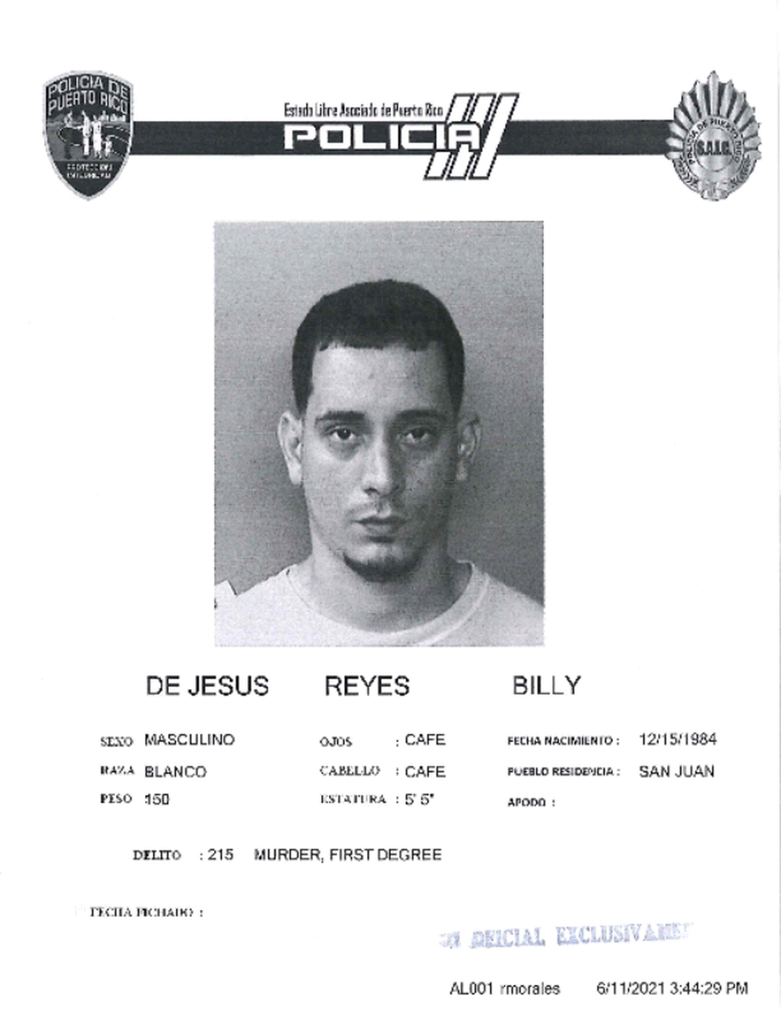 Billy De Jesús Reyes fue asesinado en una agencia hípica donde laboraba mientras estaba en espera de un nuevo juicio por el crimen del exprocurador de menores Antonio Barceló y sus dos hijas.
