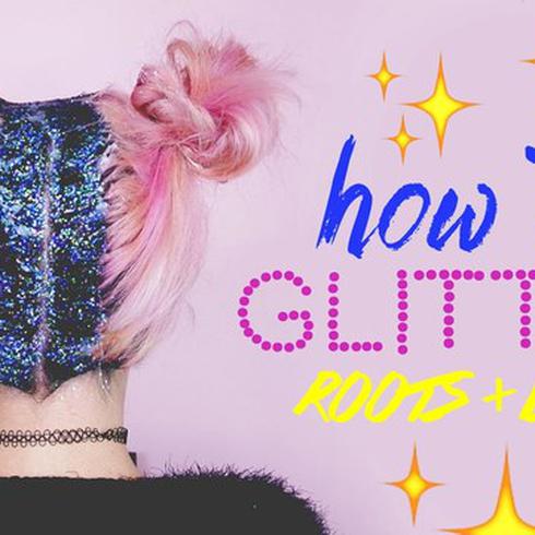 Glitter Roots: La nueva tendencia para el cabello