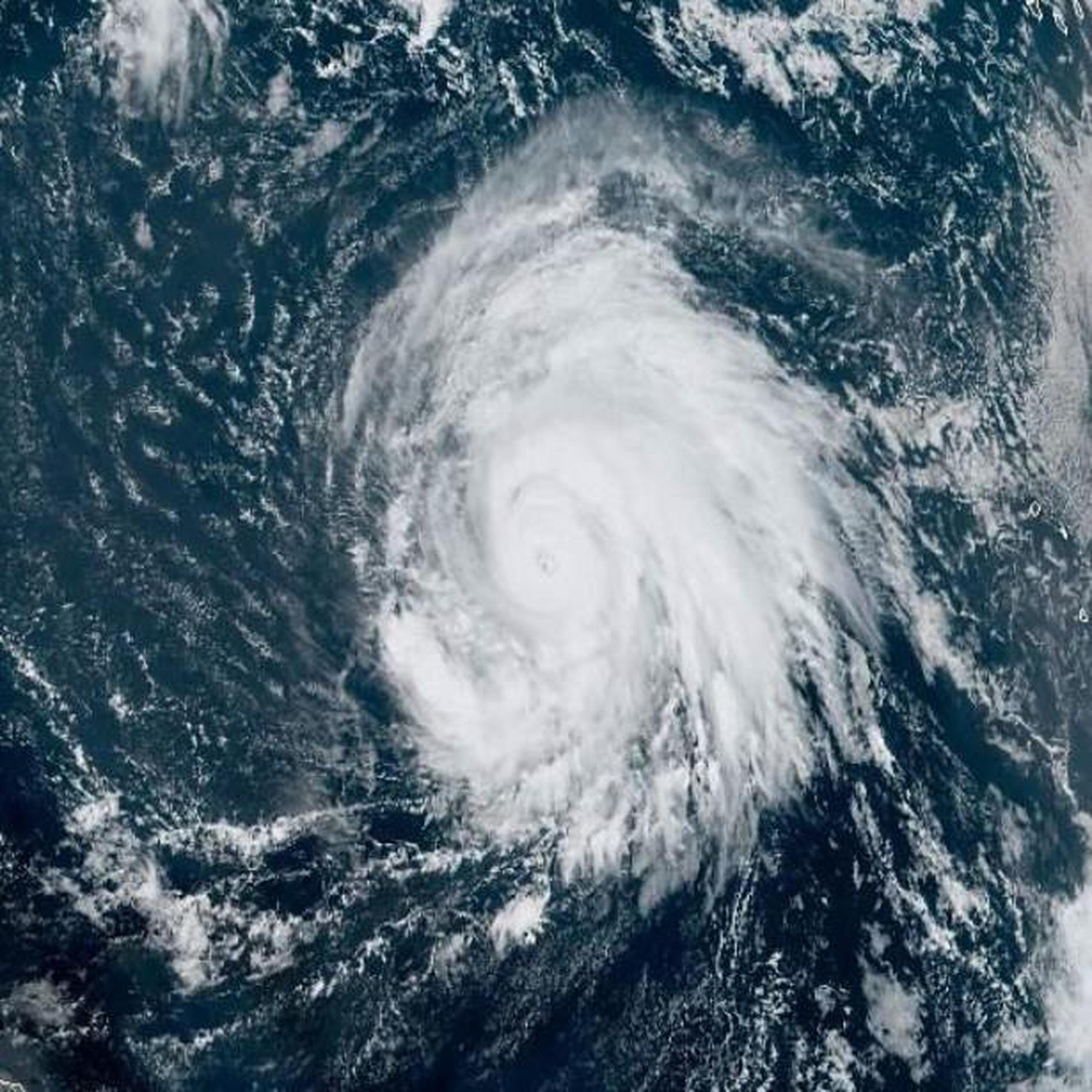 Imagen de satélite del huracán Lorenzo. (Administración Nacional Oceánica y Atmosférica)