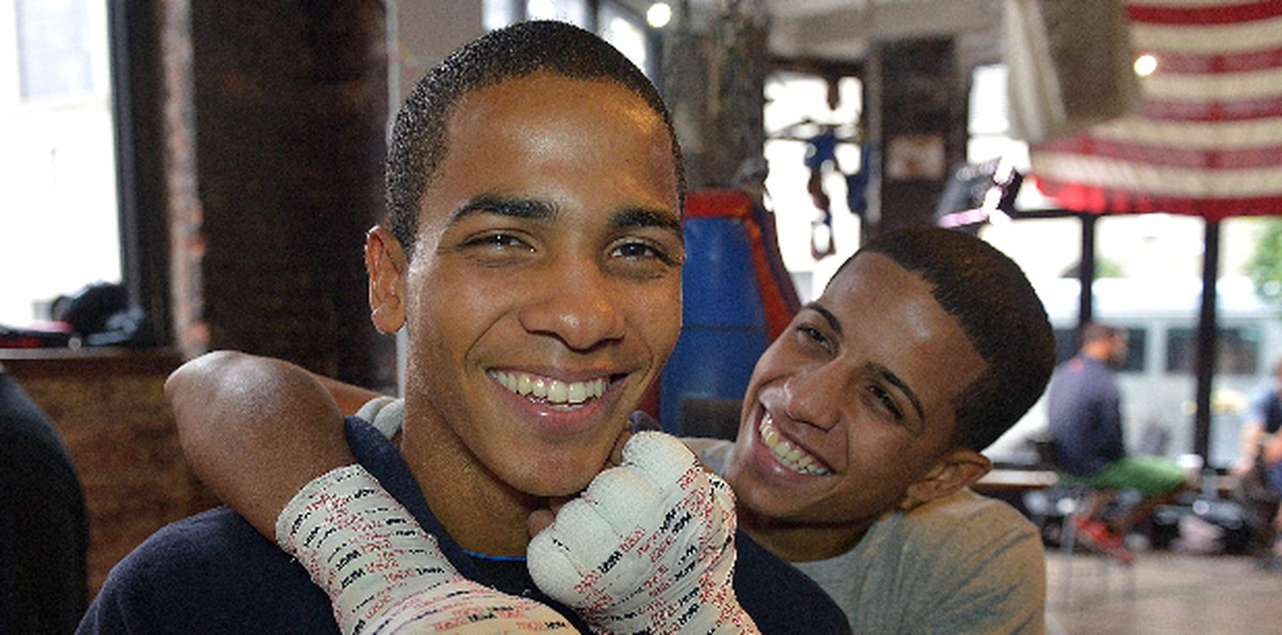 Los miembros del equipo de boxeo en Londres 2012, Félix Verdejo y Jantony Ortiz, también pelean el sábado en Nueva York.   (Enviado especial / José Rodríguez)