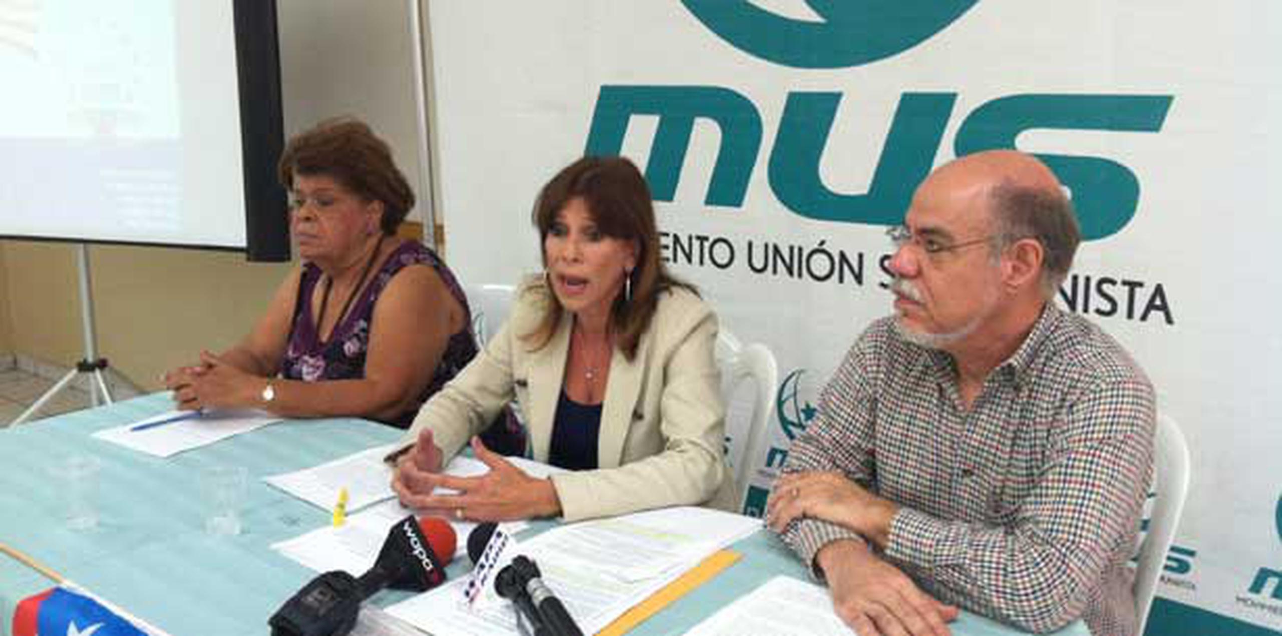 La formación política anunció este lunes en una conferencia de prensa en San Juan, que comenzará una "campaña educativa" en contra de la anexión plena. (Suministrada)