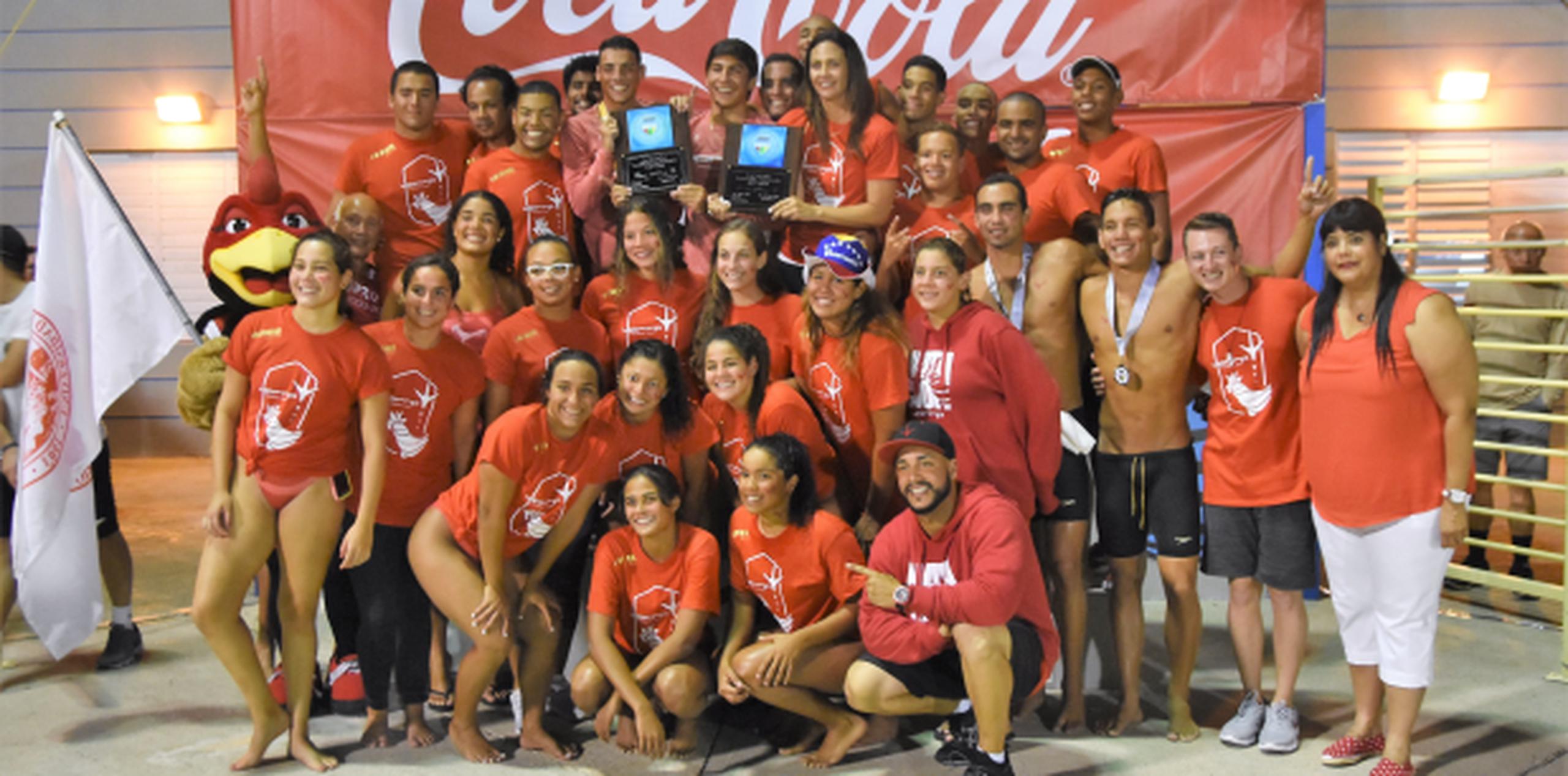 Es la primera vez en tres décadas que los nadadores y nadadoras de la UPR de Río Piedras copan la natación de la LAI. (Suministrada)