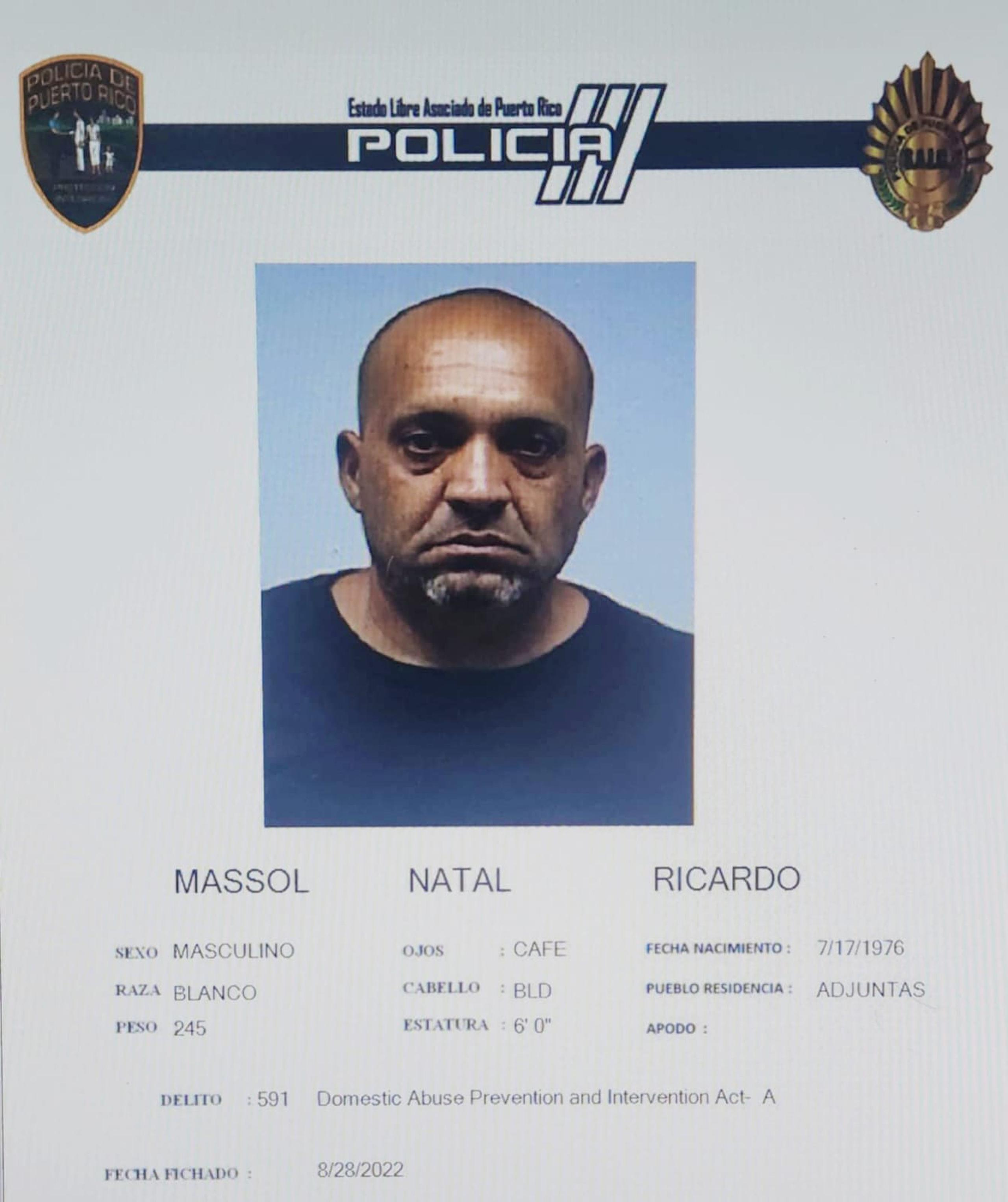 Ricardo Massol Natal fue acusado por tentativa de asesinato y violencia de género, entre otros delitos.