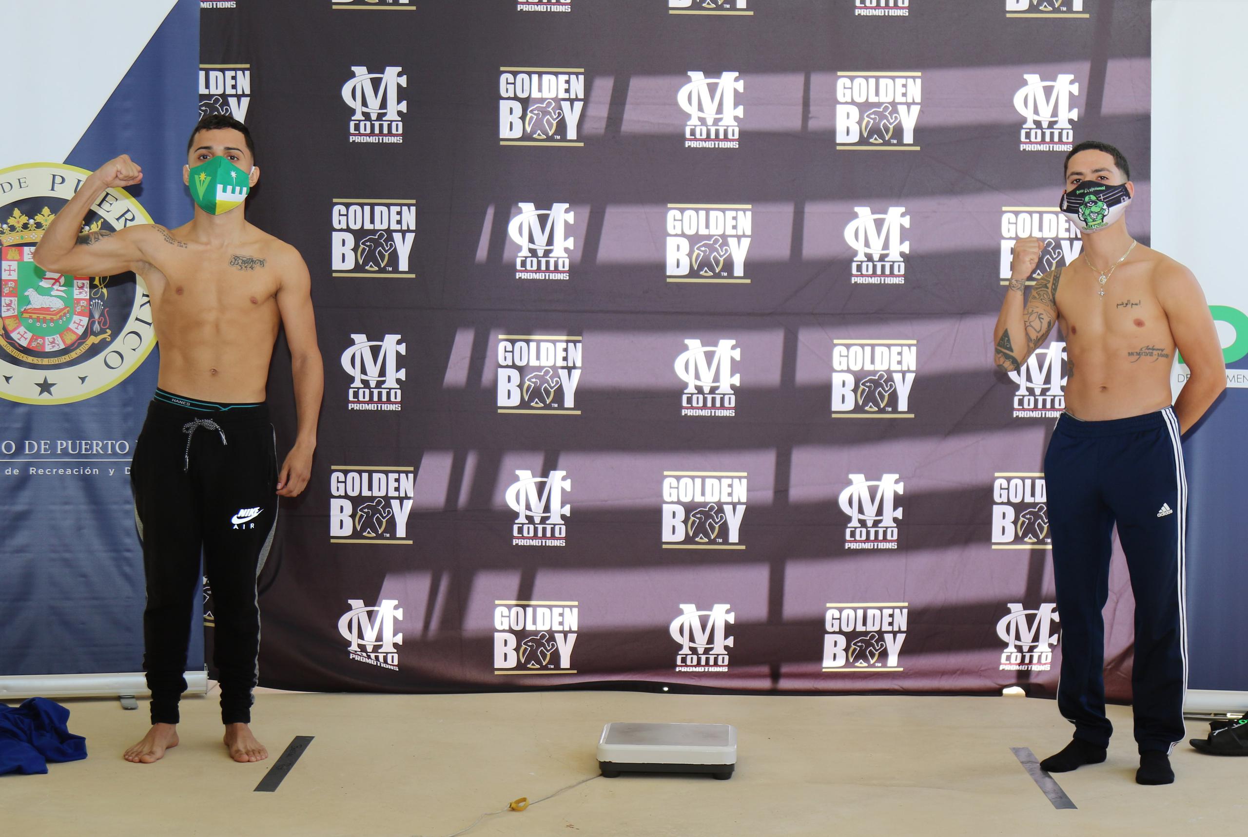 El medallista de oro panamericano Oscar Collazo (izquierda) hará su segunda pelea profesional ante Kevin Cruz.