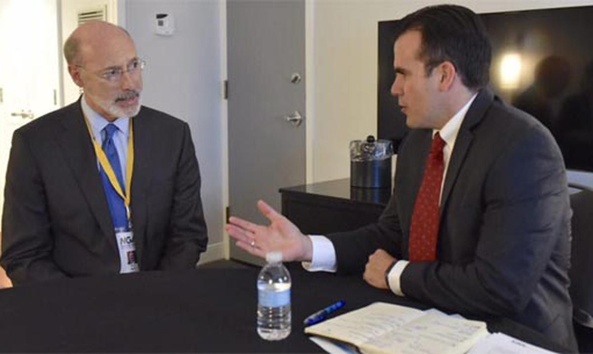 Rosselló se reúne con gobernador de Pennsylvania Primera Hora