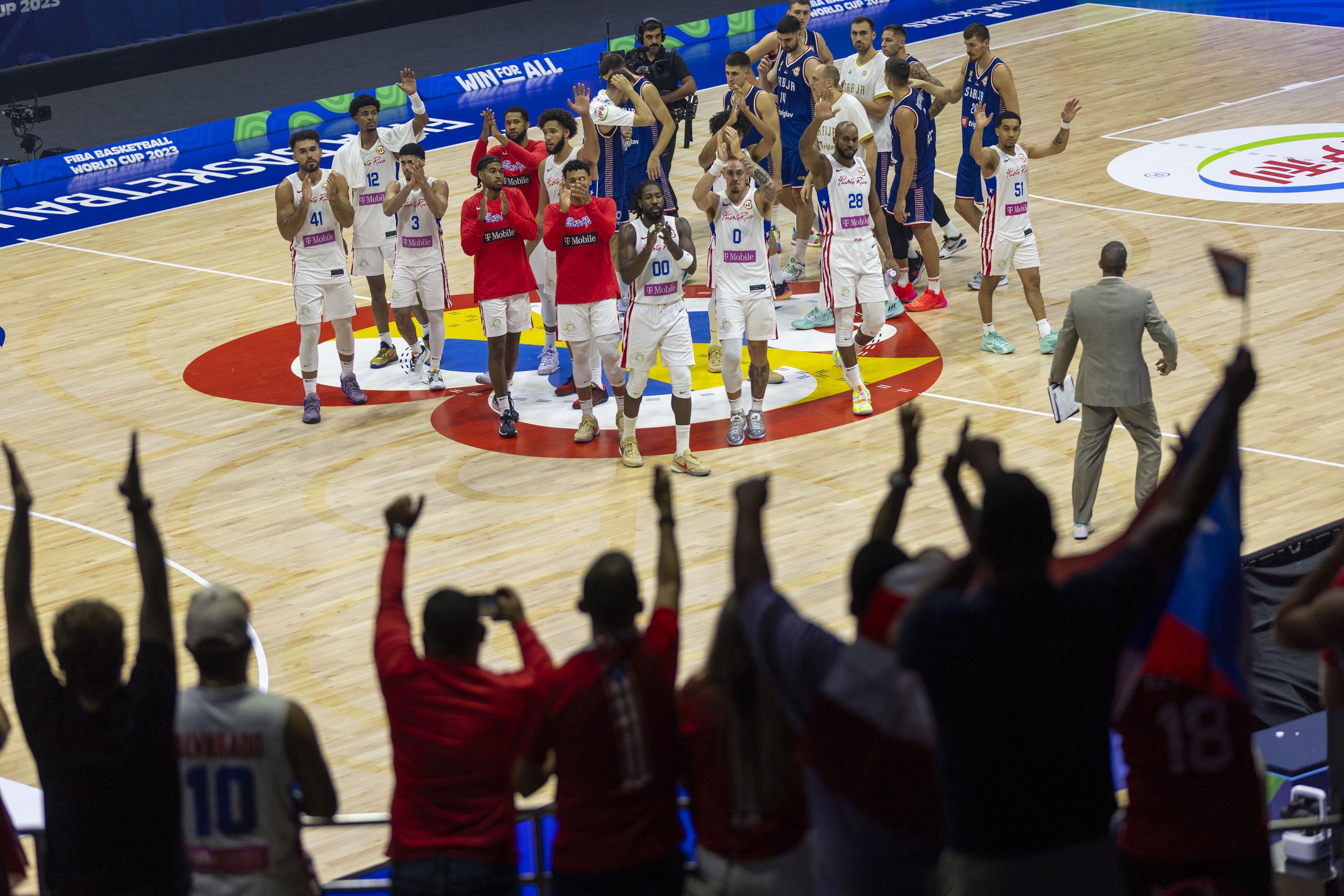 Puerto Rico se enfrentó a Serbia en su  segundo partido de la Copa Mundial de Baloncesto FIBA 2023.
