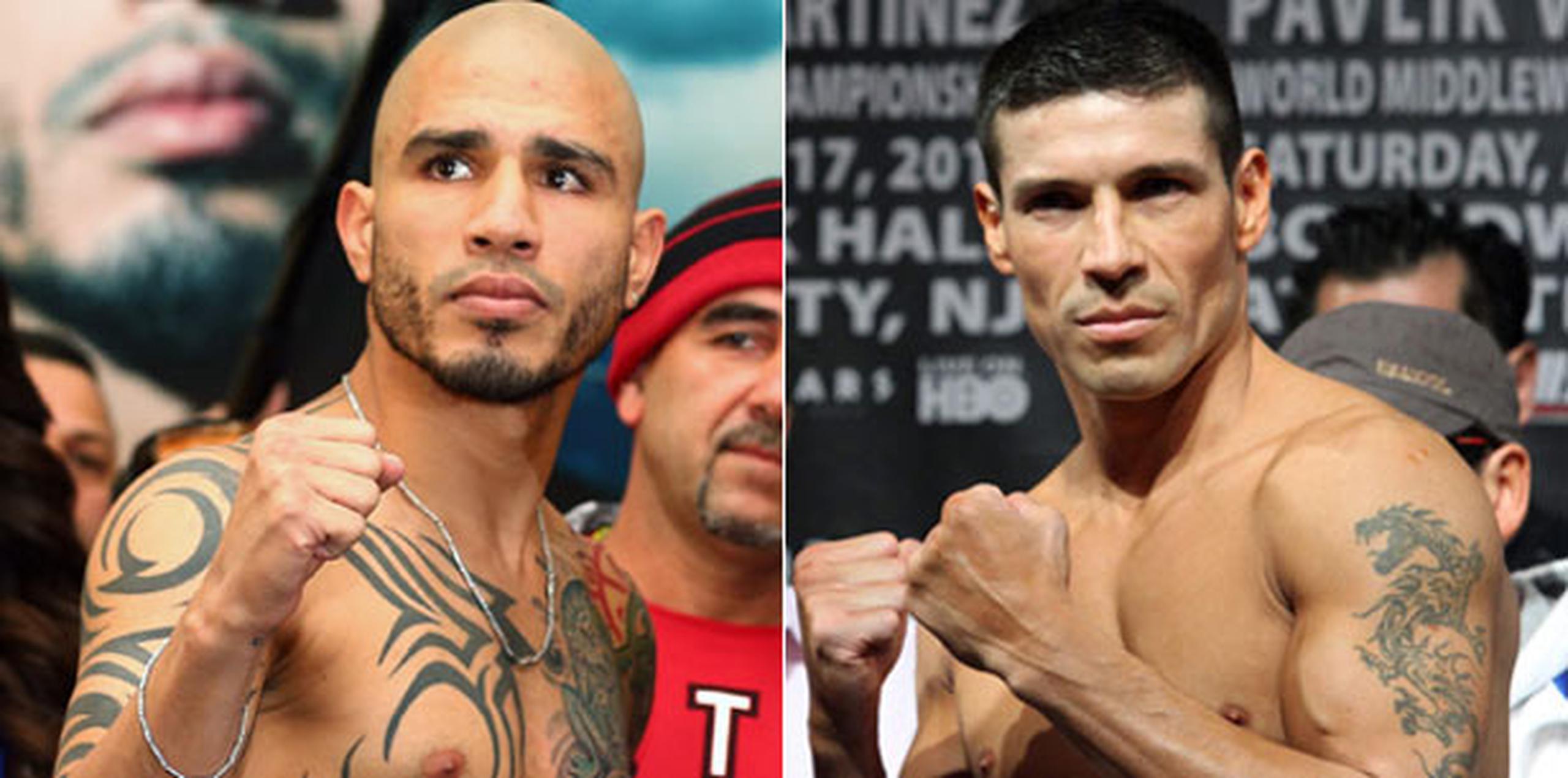 Miguel Cotto y Sergio “Maravilla” Martínez pelearán el 7 de junio en el Madison Square Garden, en Nueva York. (Archivo)