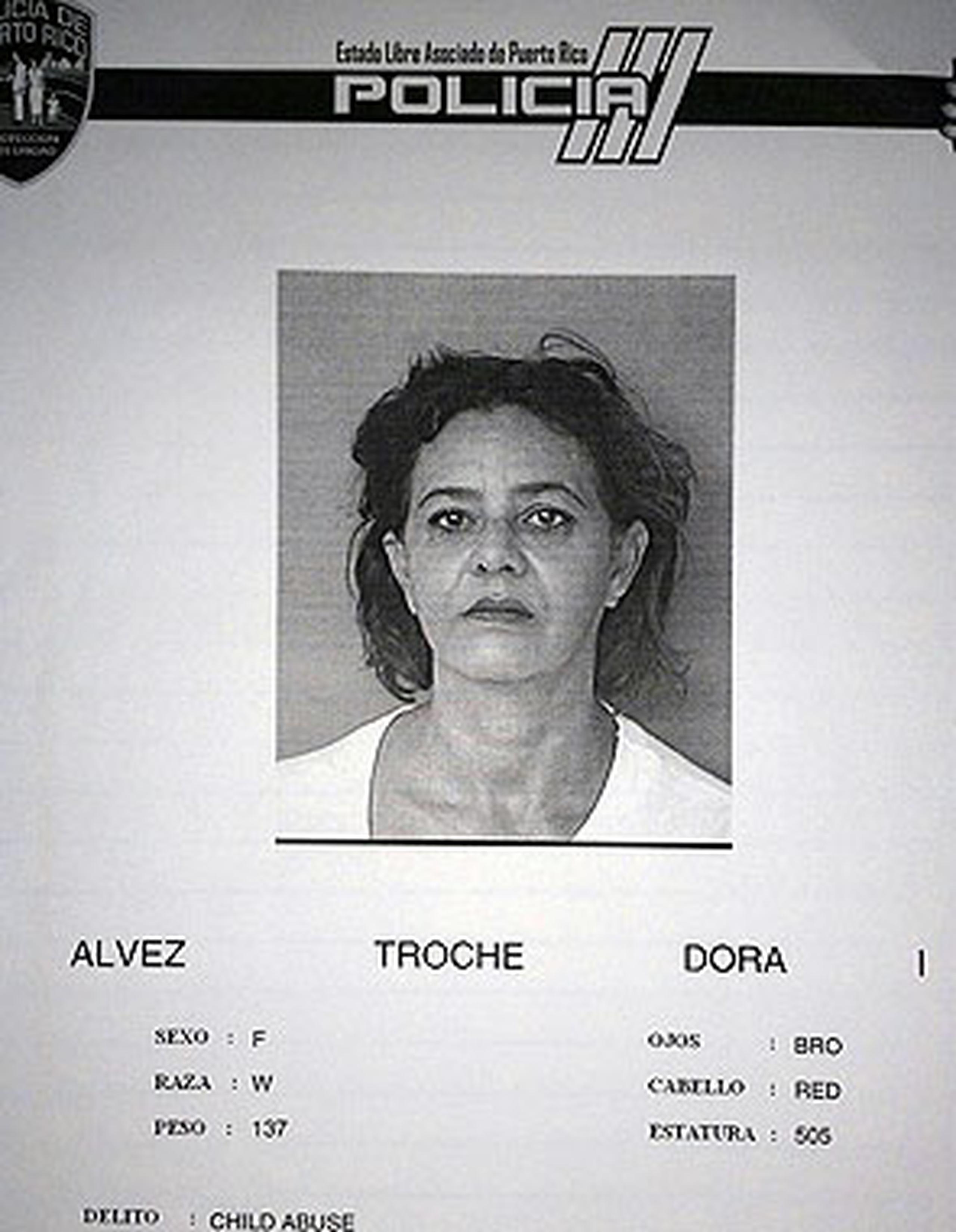 Contra Dora I. Álvez Troche, de 53 años, se presentaron el viernes cargos por maltrato, tipificado en la Ley de Seguridad, Bienestar y Protección de Menores. (Suministrada)