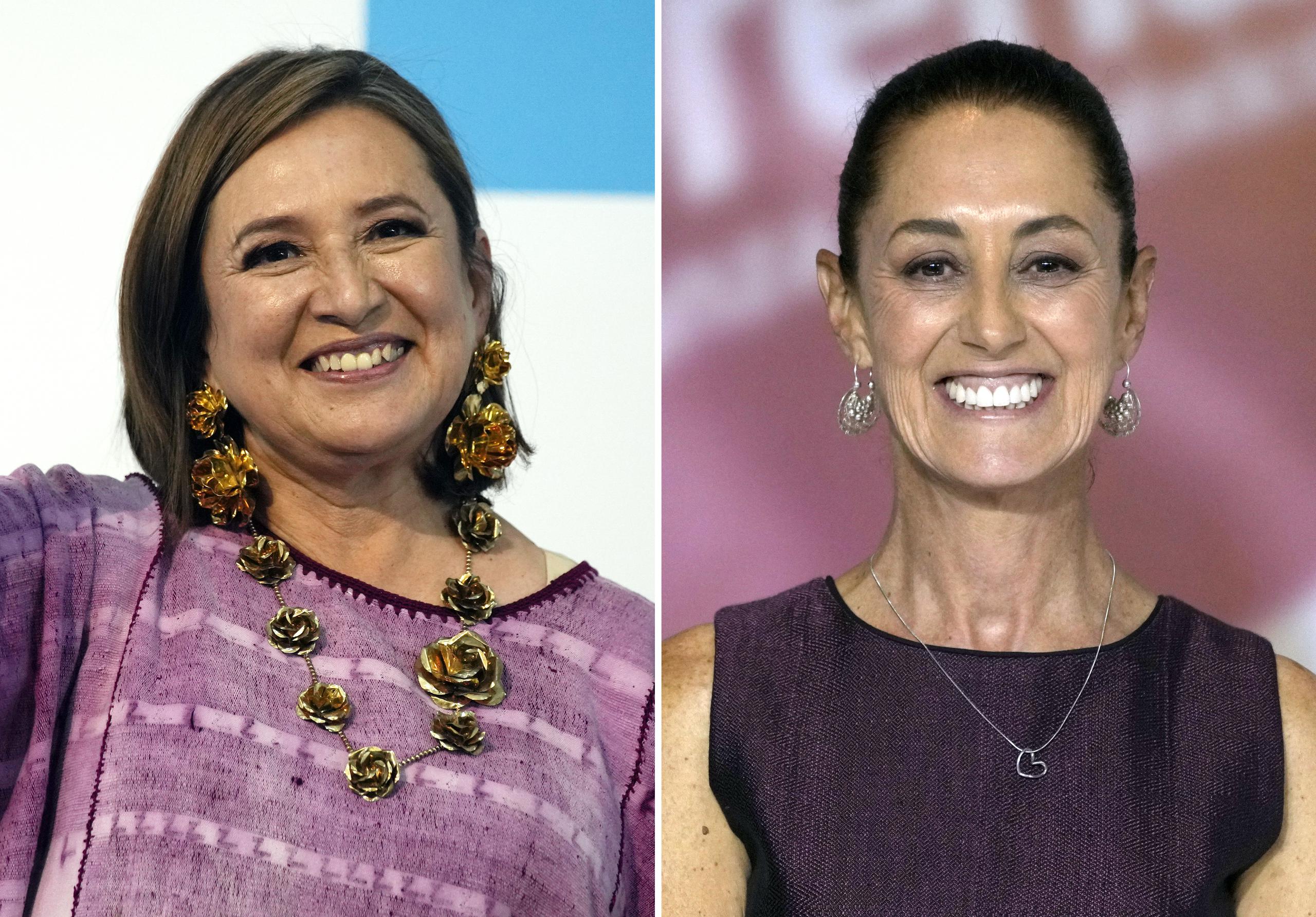 Xochitl Gálvez y Claudia Sheinbaum, aspiran a la presidencia del país azteca.