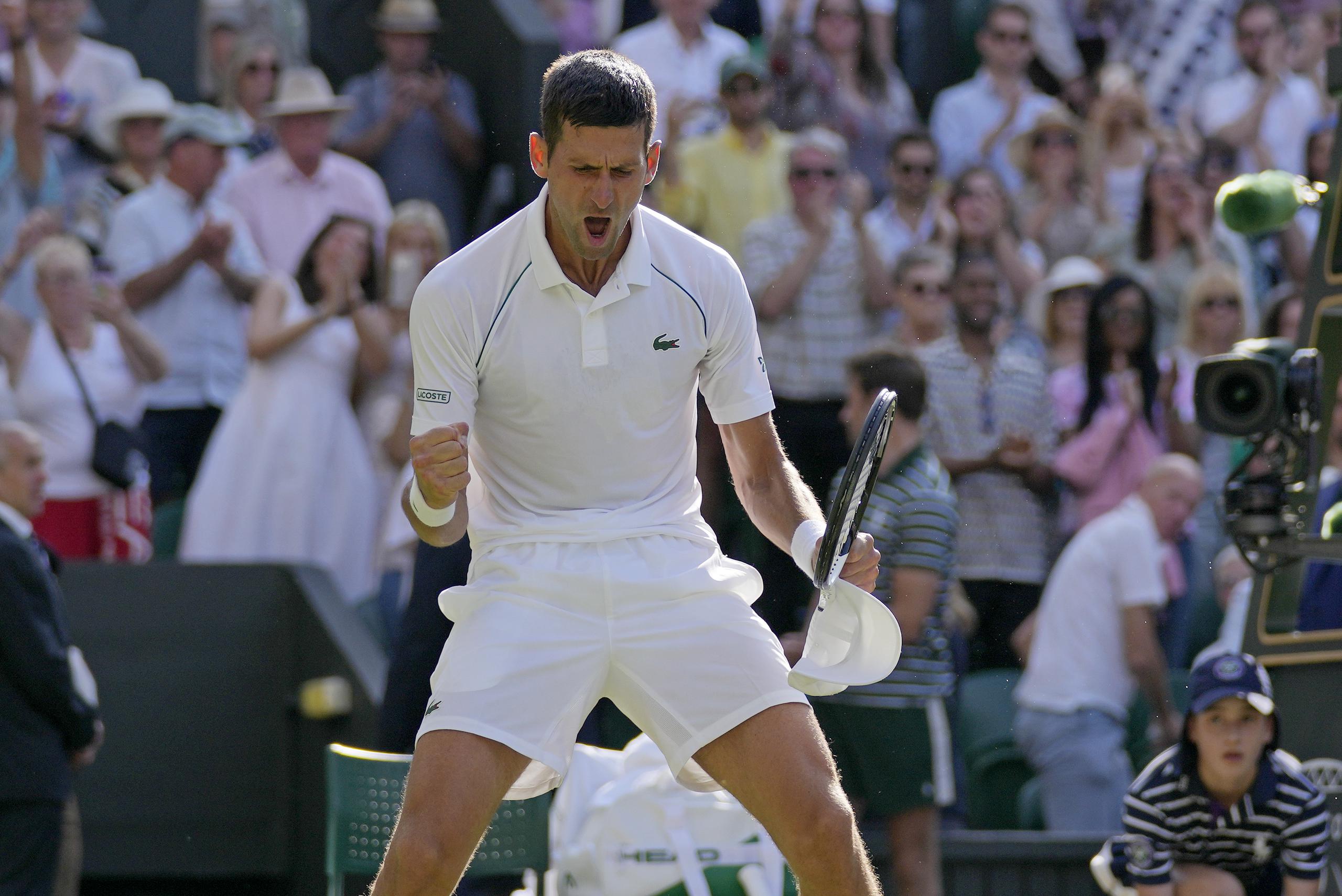 Novak Djokovic está a las puertas de alcanzar siete campeonatos en Wimbledon.