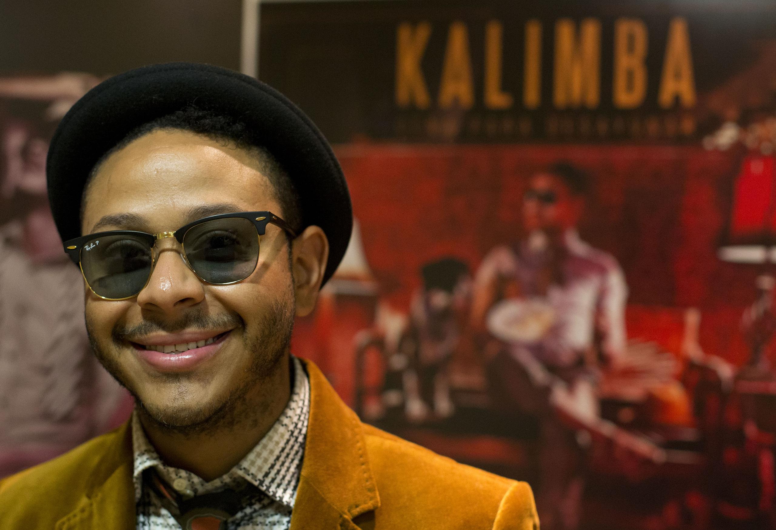Kalimba durante una entrevista con respecto a su nuevo álbum, en las oficinas de Sony Music en la Ciudad de México, el 10 de julio de 2014.