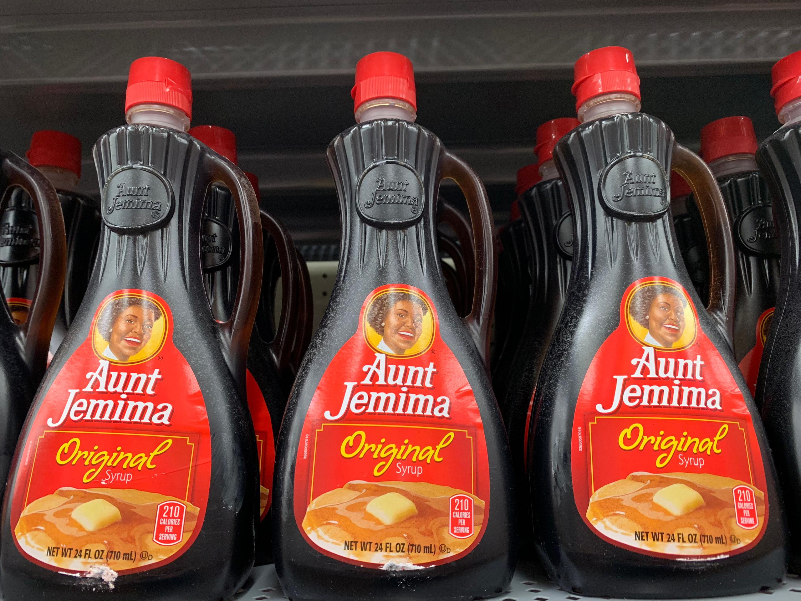 "Syrup" de la marca Aunt Jemima.