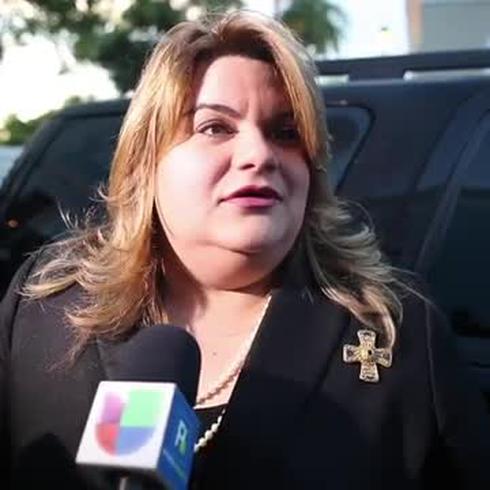 Jenniffer González llega a La Fortaleza para reunirse con la gobernadora