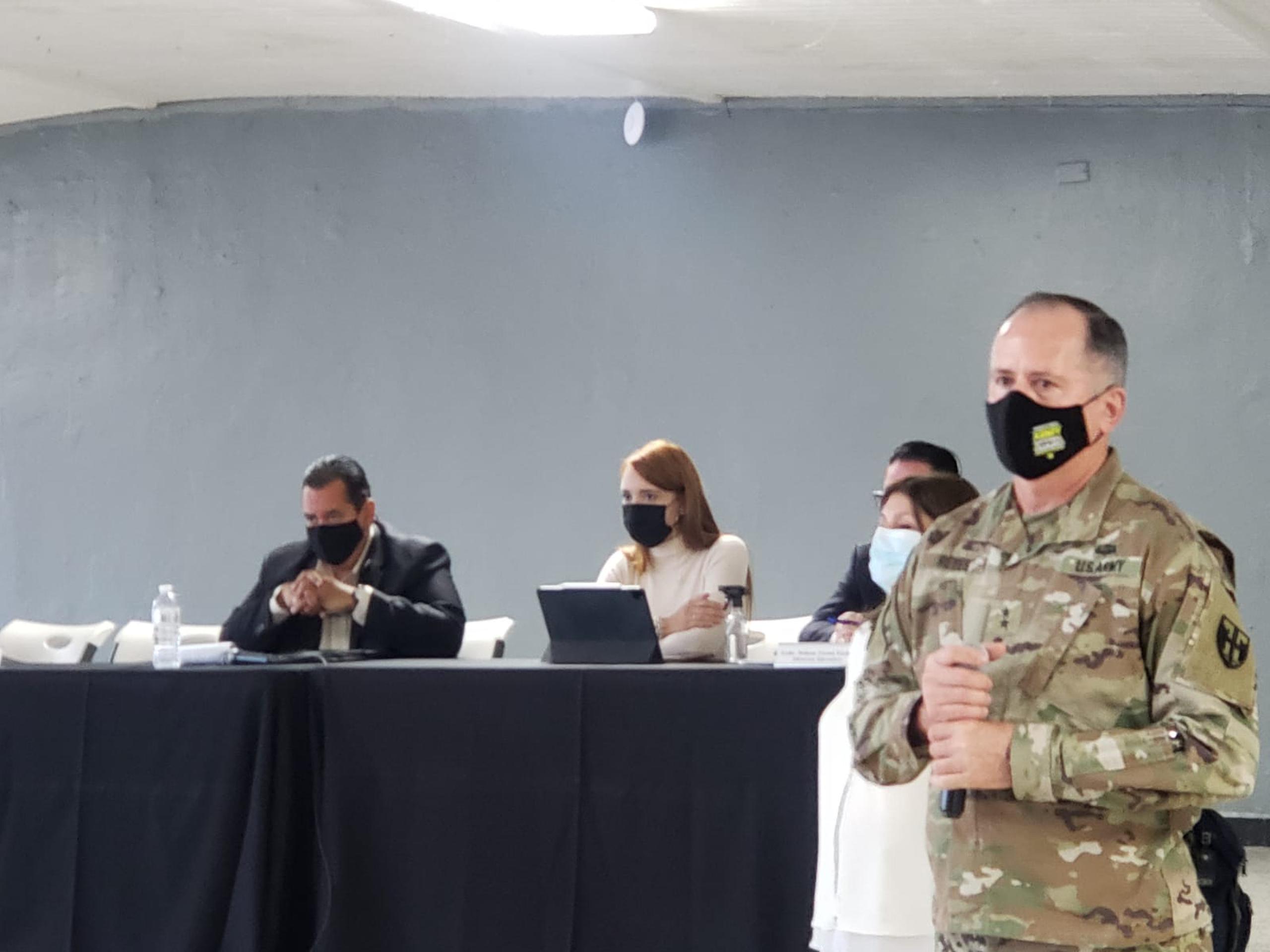 El ayudante general de la Guardia Nacional, José Reyes, indicó que las reuniones buscan organizar y preparar el camino para impactar a la población de la fase 1B.