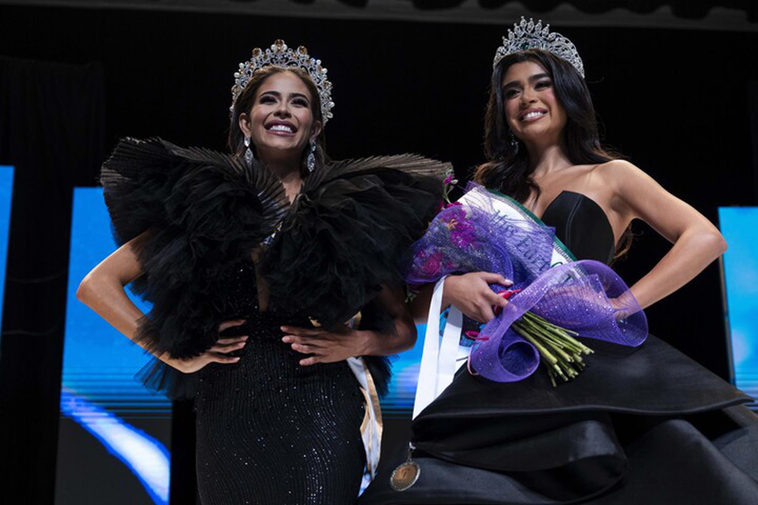 En la foto, Ediris Joan Rojas y Bianca Caraballo, Miss Global Puerto Rico y Miss Earth Puerto Rico