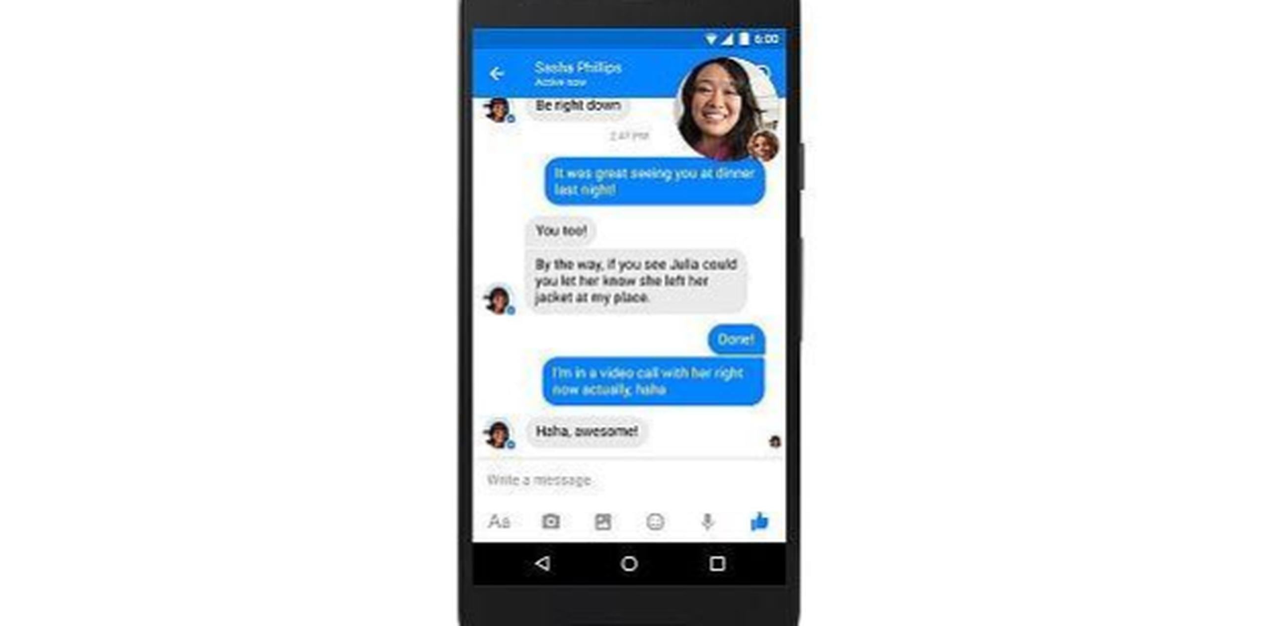 Se informó que Facebook obliga la actualización de Messenger para mejorar la experiencia del usuario. (Foto: Facebook)
