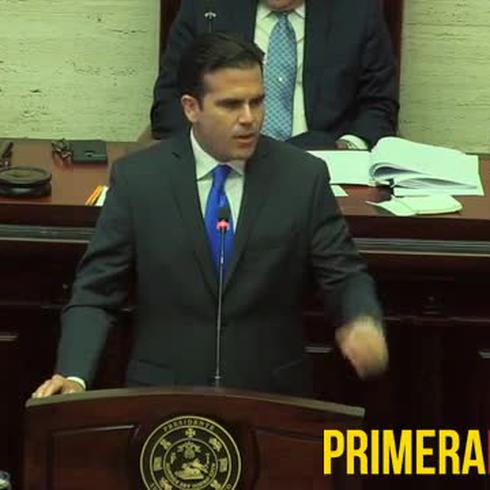 Mensaje de Ricardo Rosselló en sesión inaugural del Senado