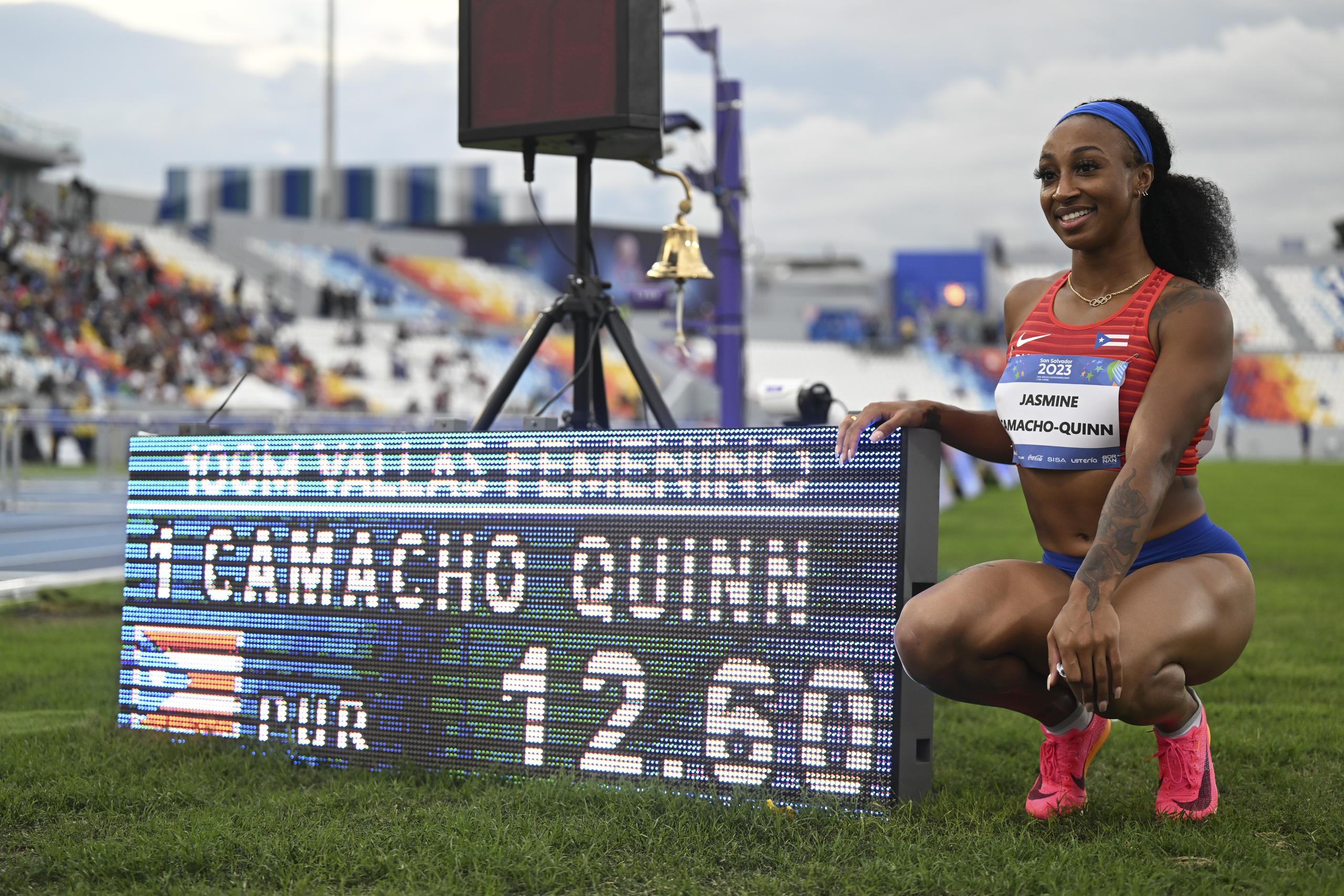 Jasmine Camacho Quinn Jasmine Camacho Quinn fue la reina en los 100 metros con vallas.