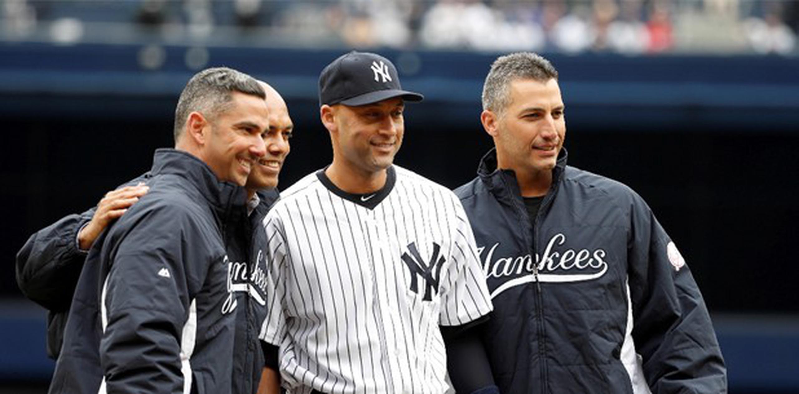 Jorge Posada, Mariano Rivera, Derek Jeter, y Andy Pettitte. (AP)
