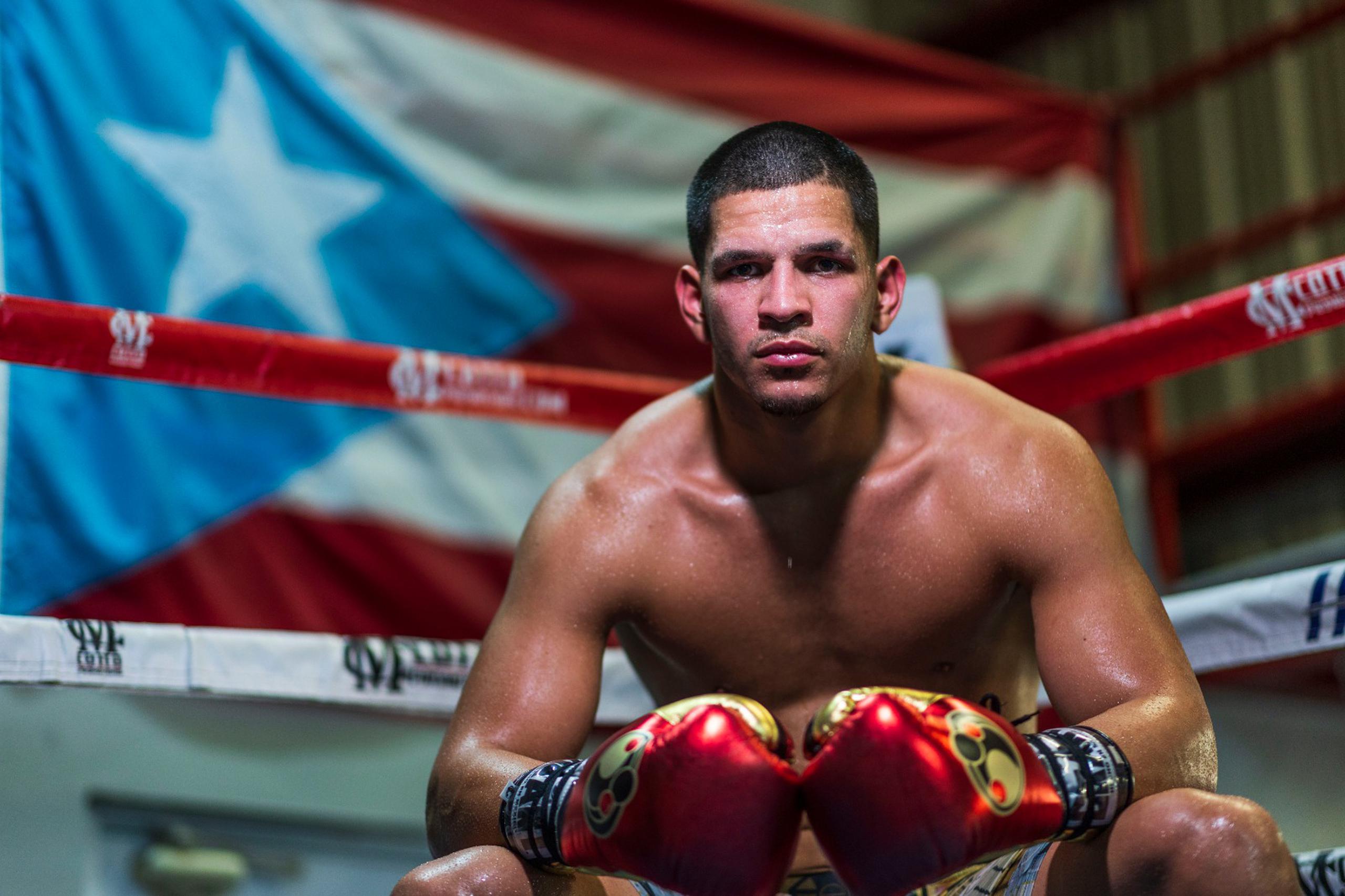 Edgar Berlanga tiene establecido, por primera vez, su campo de entrenamiento en Puerto Rico.
