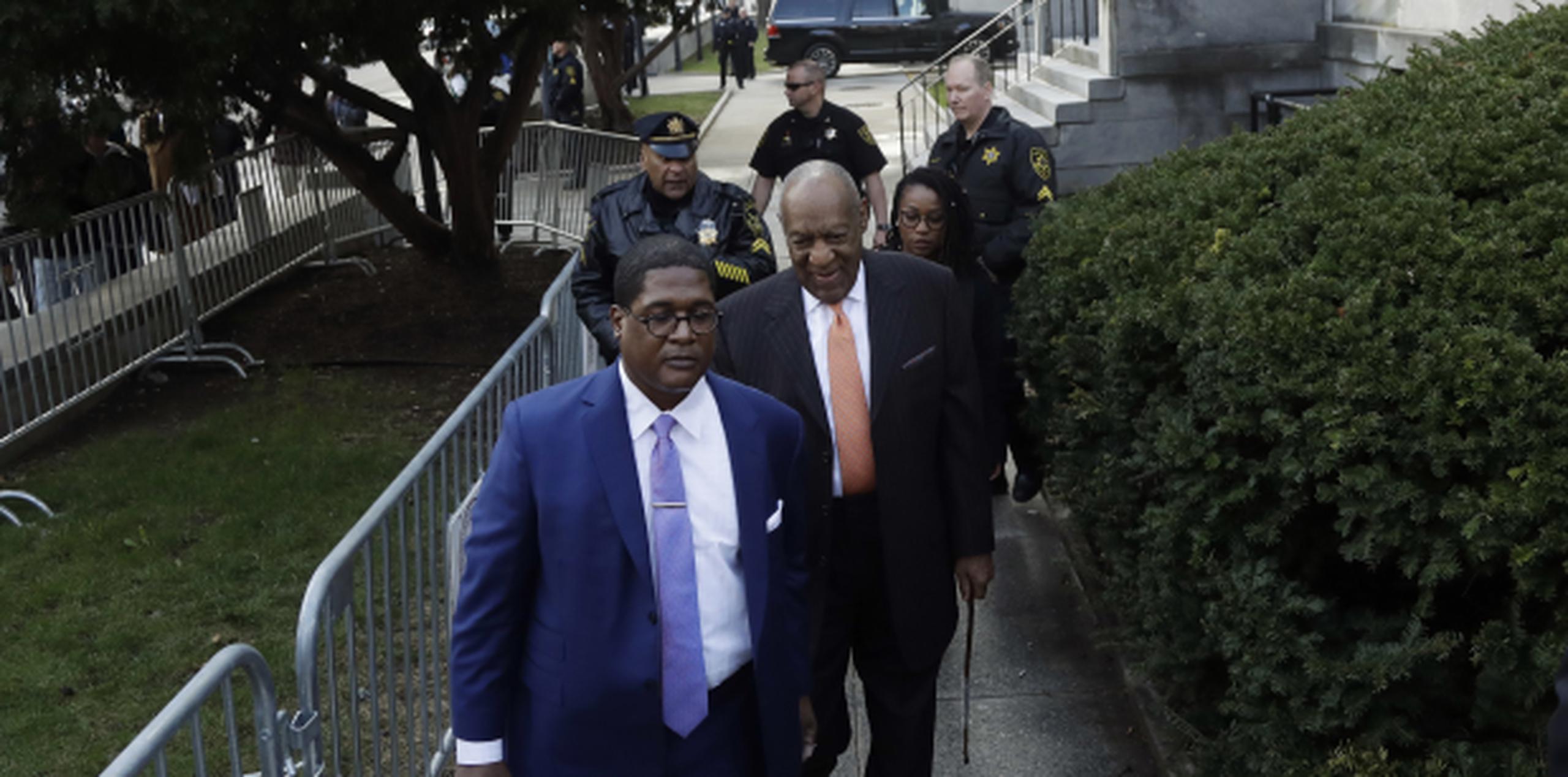 Bill Cosby a su llegada a una corte de Norristown, en Pensilvania. (AP)