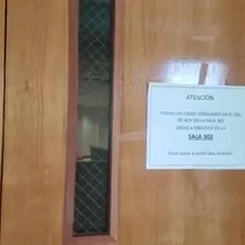Sala del juez Díaz Reverón estuvo cerrada durante el día de hoy