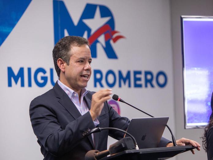 El senador Miguel Romero, quien aspira a convertirse en alcalde de San Juan por el Partido Nuevo Progresista. (GFR Media)