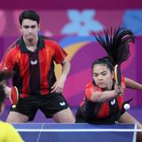 Arrancan victoriosos Adriana Díaz y Brian Afanador en el tenis de mesa en Lima