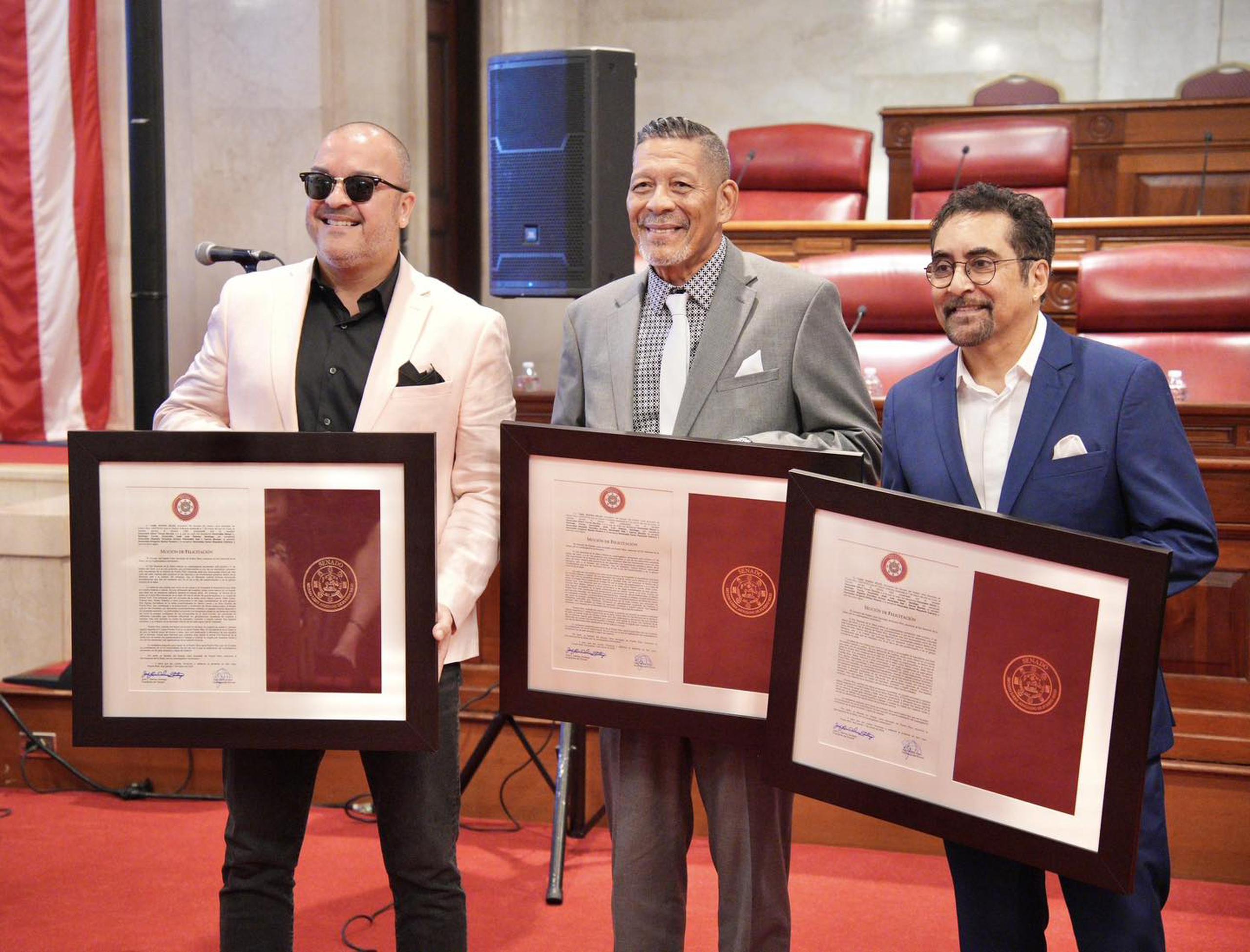 Marcos Rodríguez "El Cacique", Luis Antonio Hidalgo "El Hachero", y Néstor Galán "El Buho Loco" fueron reconocidos por el Senado de Puerto Rico.