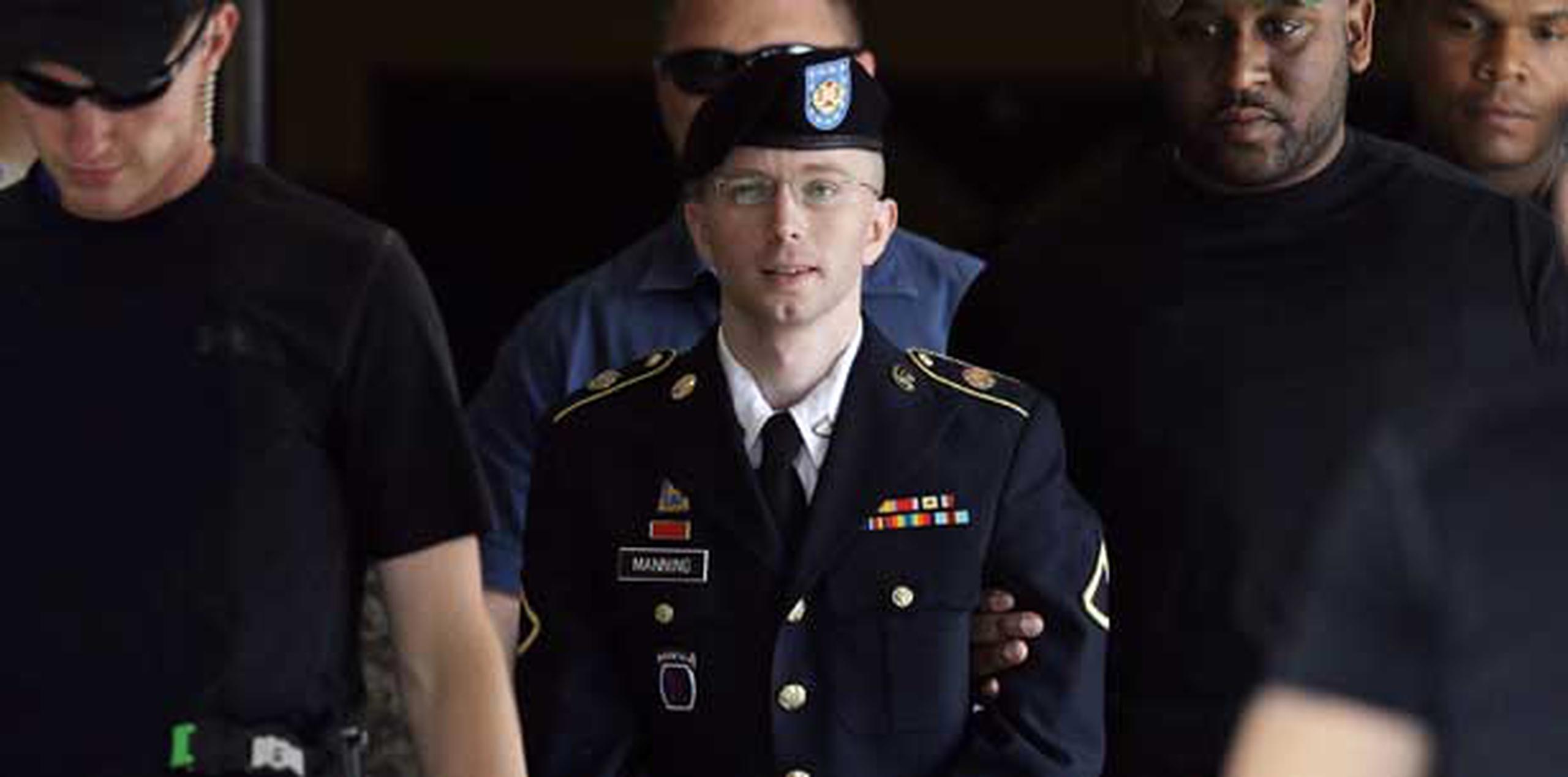 Bradley Manning encaraba hasta 136 años de prisión.  (AP/Archivo/Patrick Semansky)