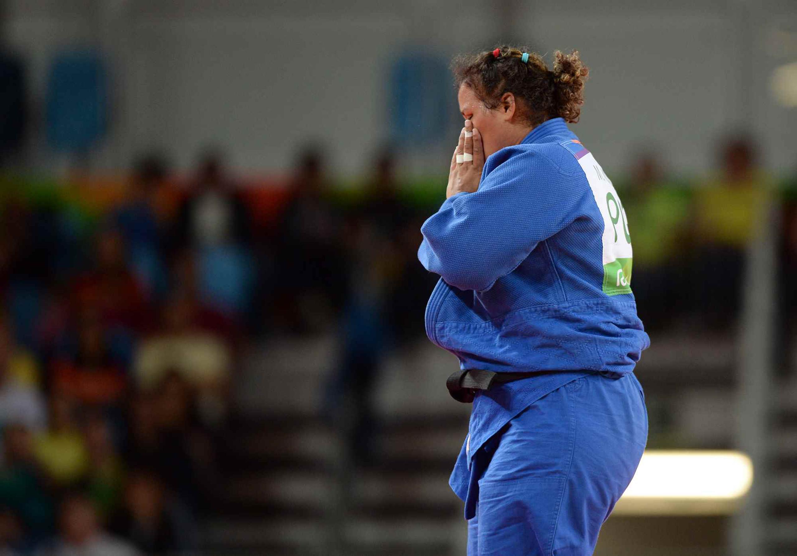 La boricua cayó derrotada vía ippon en los últimos segundos del encuentro de cuatro minutos ante la turca Kayra Sayit.