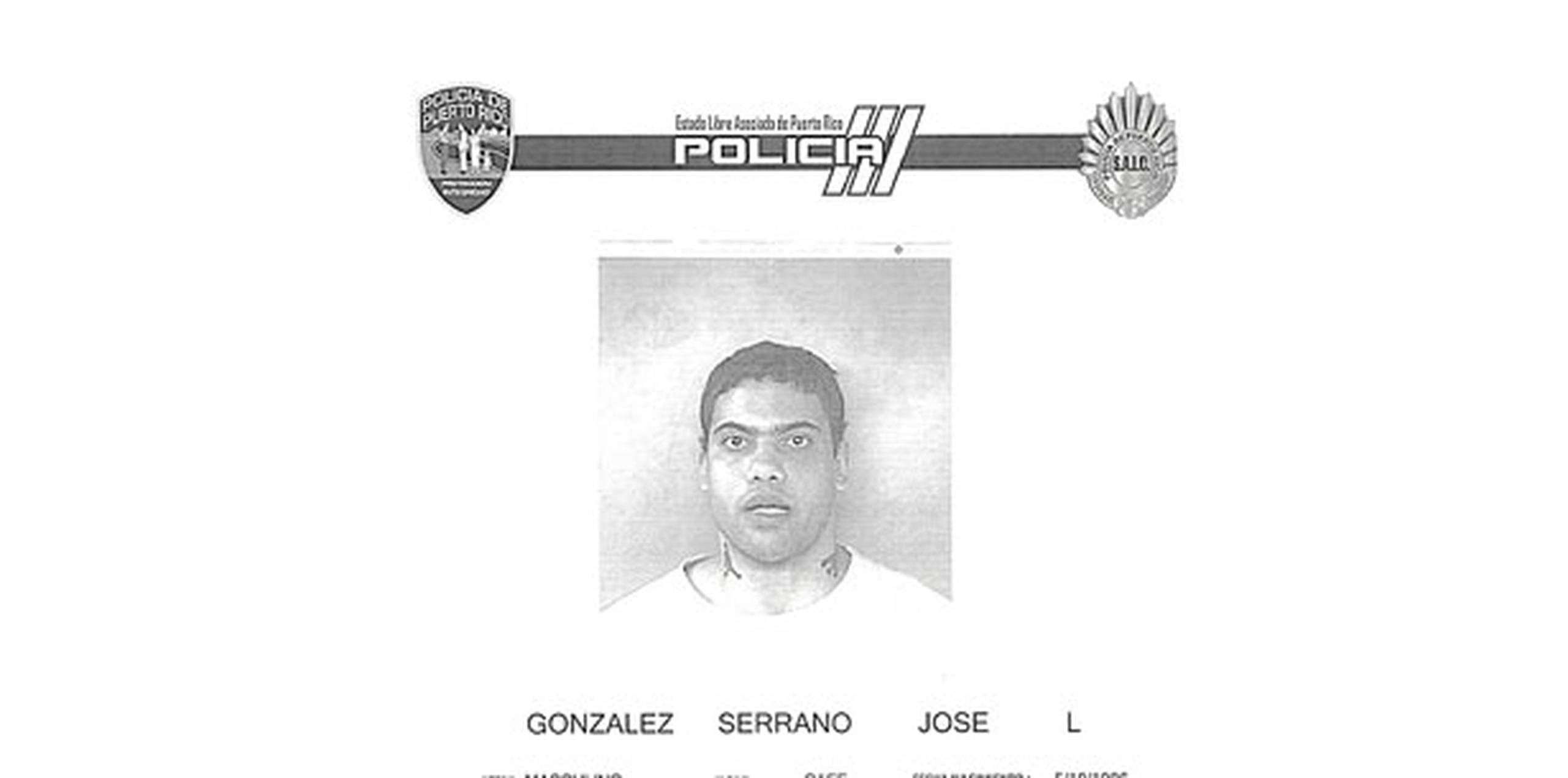 José L. González Serrano, de 31 años, fue ingresado en el Complejo Correccional de Bayamón al no prestar una fianza de $200,000. (Suministrada)